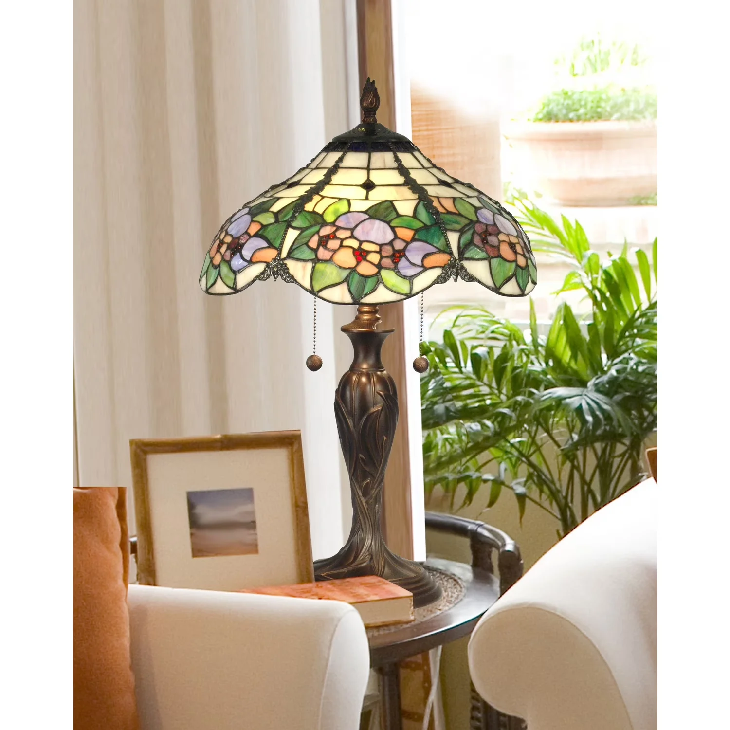 Table Lamp Classic with Incandescent, Energy Efficient, Family: Chicago - Brown Bronze Model D16AF0