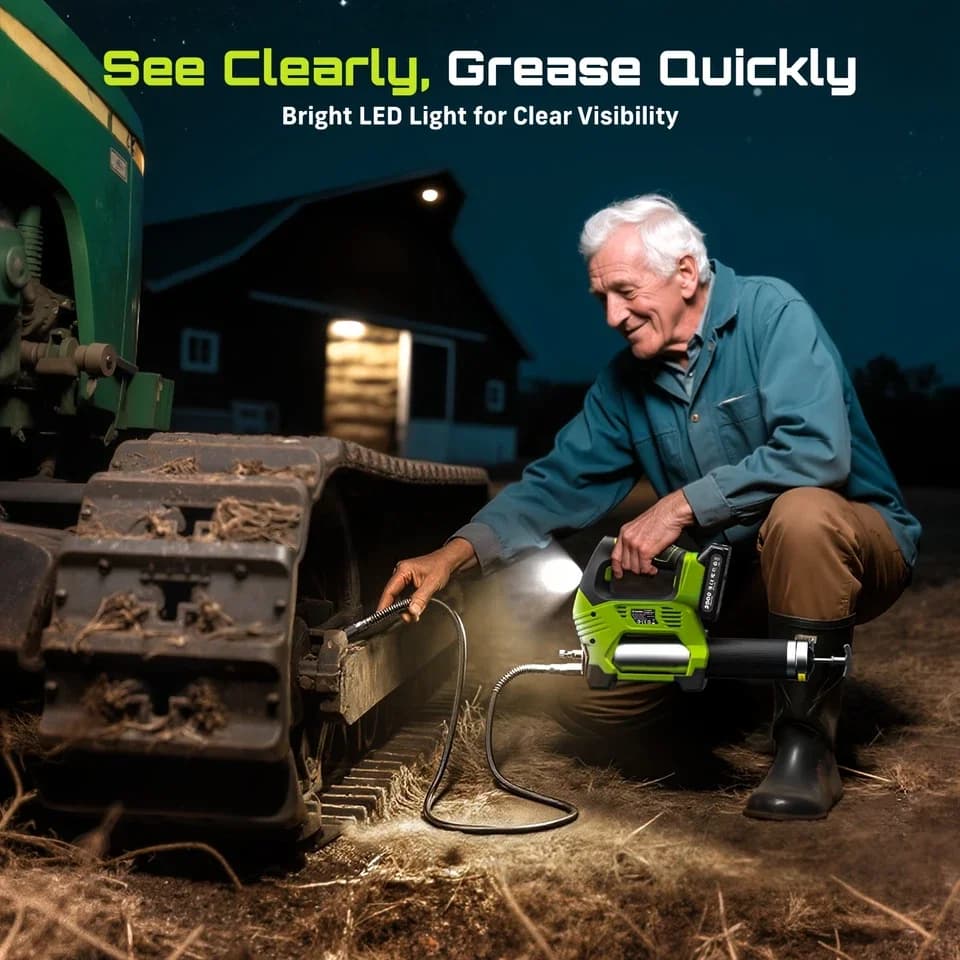 Premium Air Tools Compressor with Battery, Comfort Grip, Cordless - 12000PSI Model D5D134