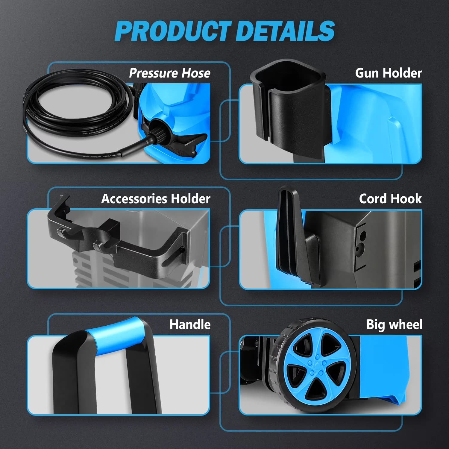 Pressure Washer Innovative with Adjustable Wand - TOOLS for General Purpose Model FCFC32