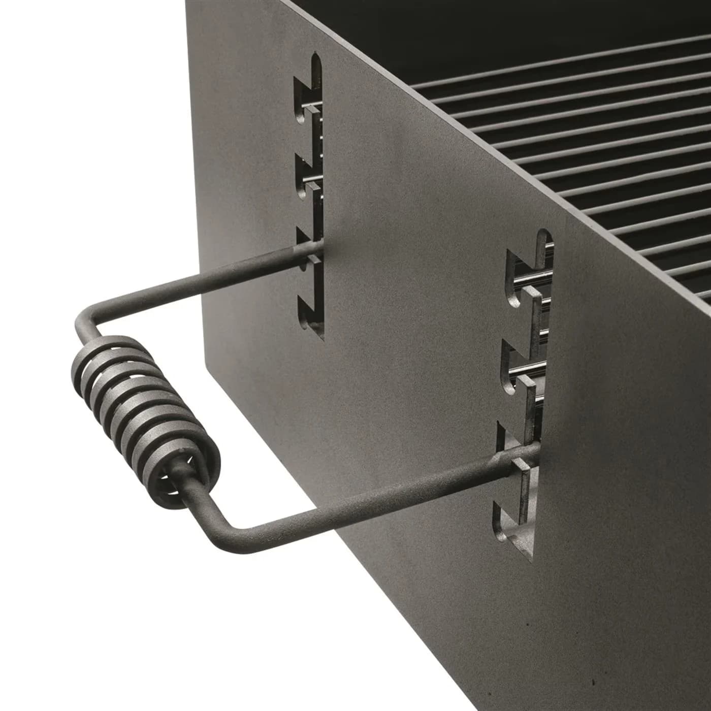 Modern Charcoal Grill with Heavy-duty, 5.5mm bottom and sides, 232.5-sq. in. grilling area, Large Heavy-Duty Park-Style - Stainless Steel Model 1334D7