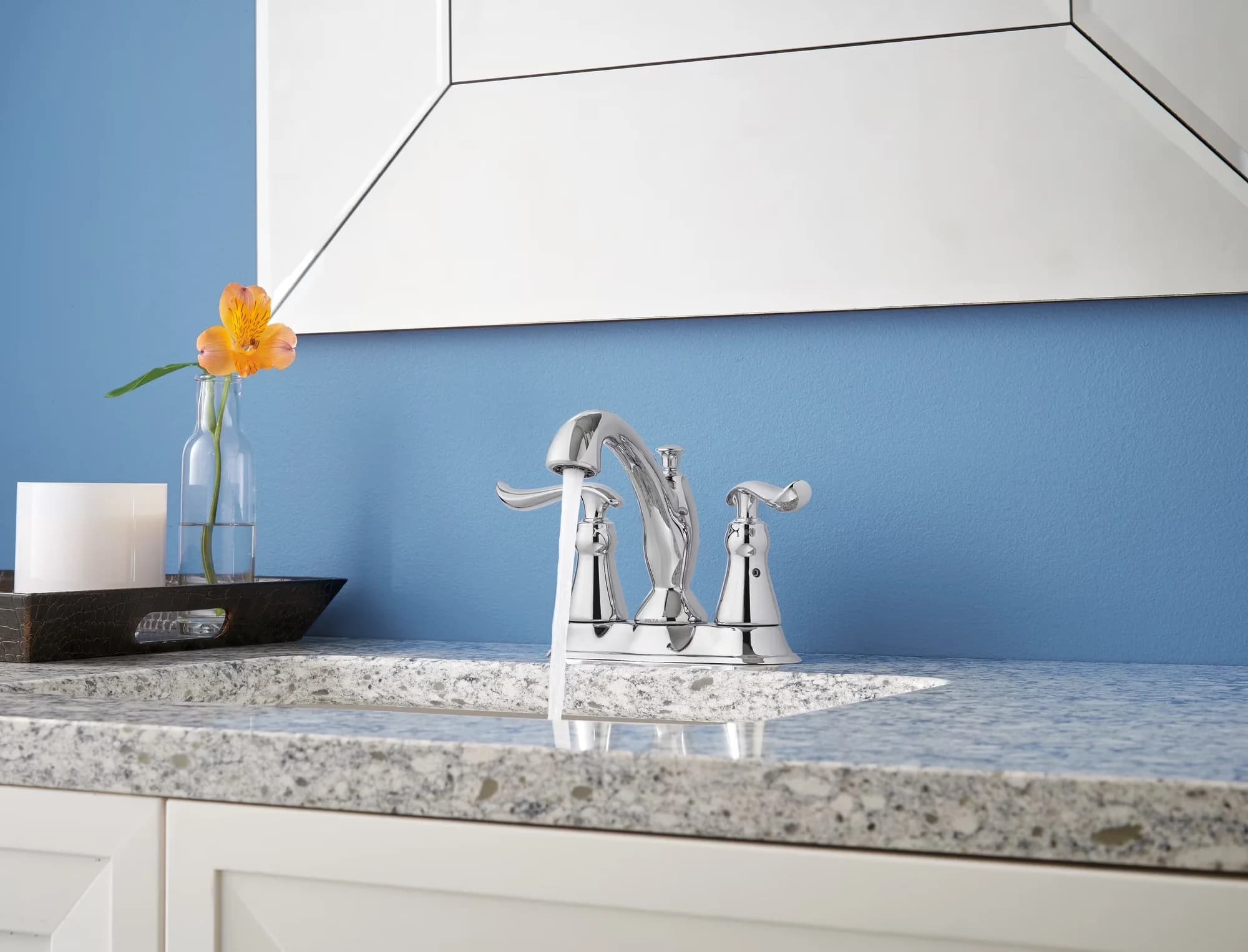 Innovative Bathroom Renovation with Pop-Up Drain, 3-hole 4" installation - Zinc Silver Model CE8505