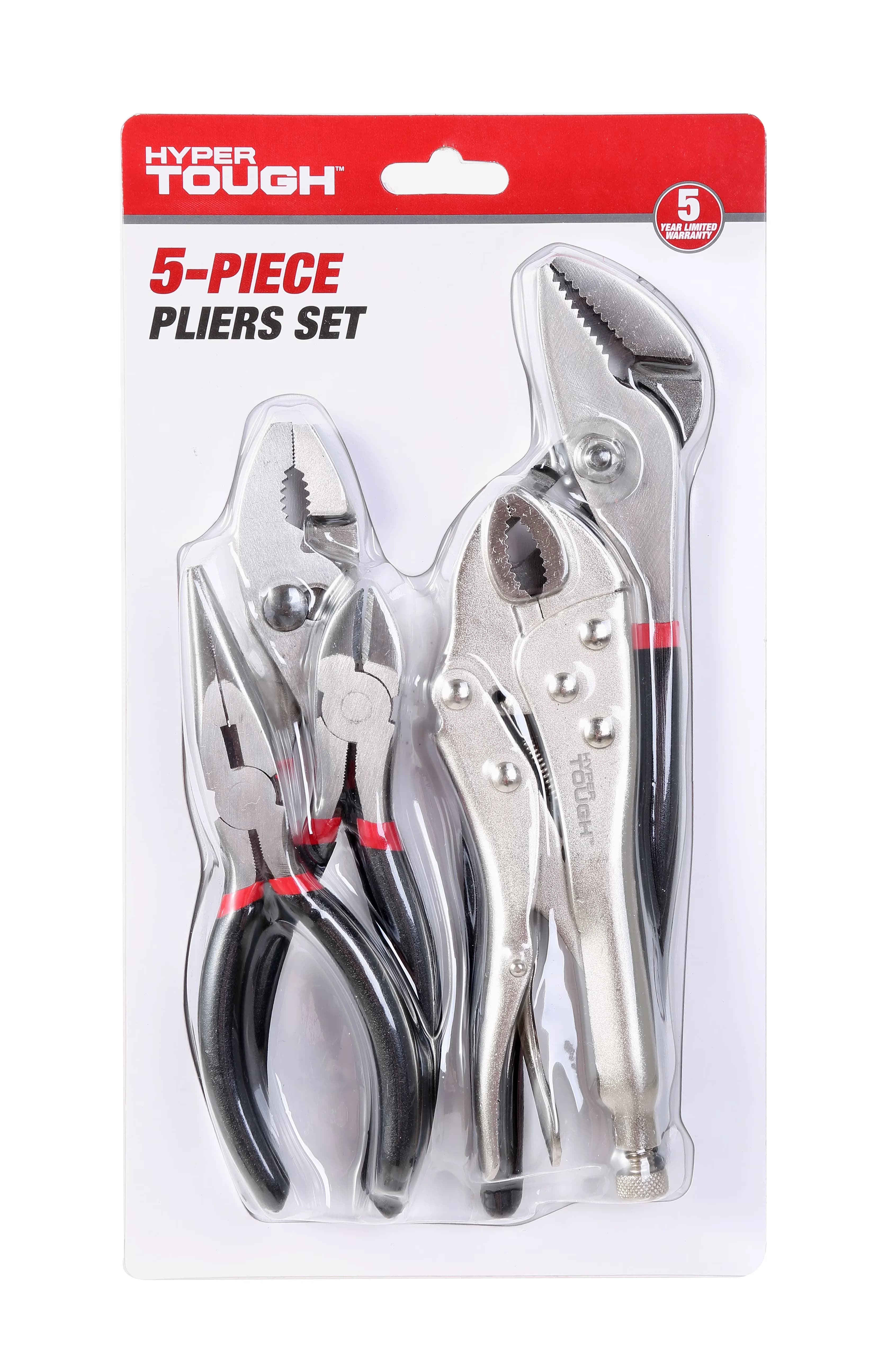Reliable Hand Tool with 12.6inX10.1inX1.65in 2.94lb, Assorted Pliers, New, 5-Year warranty - 5pc Model 0D8A53