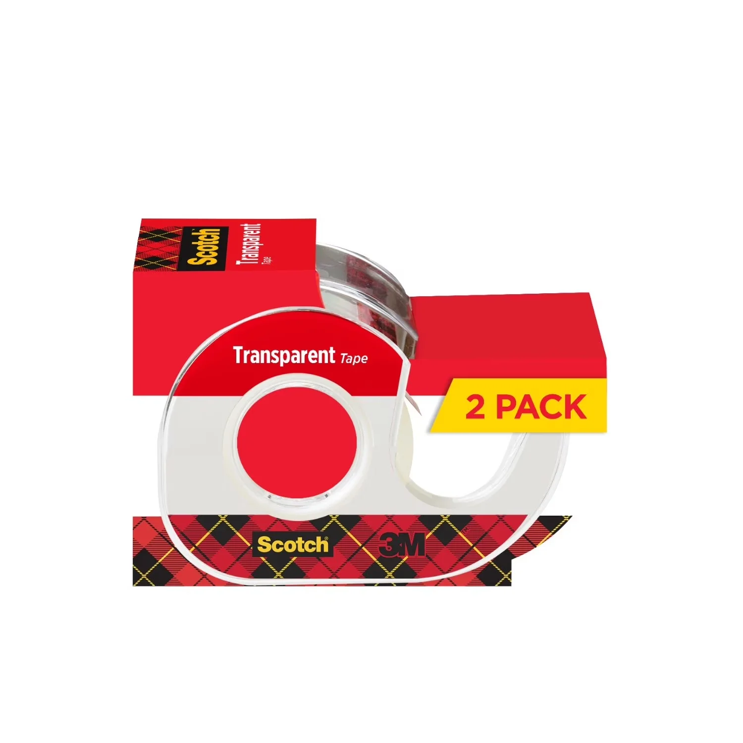 Moving Essential with Transparent Tape Dispensers, 2 Tape Dispensers - Polypropylene Clear Model B24855