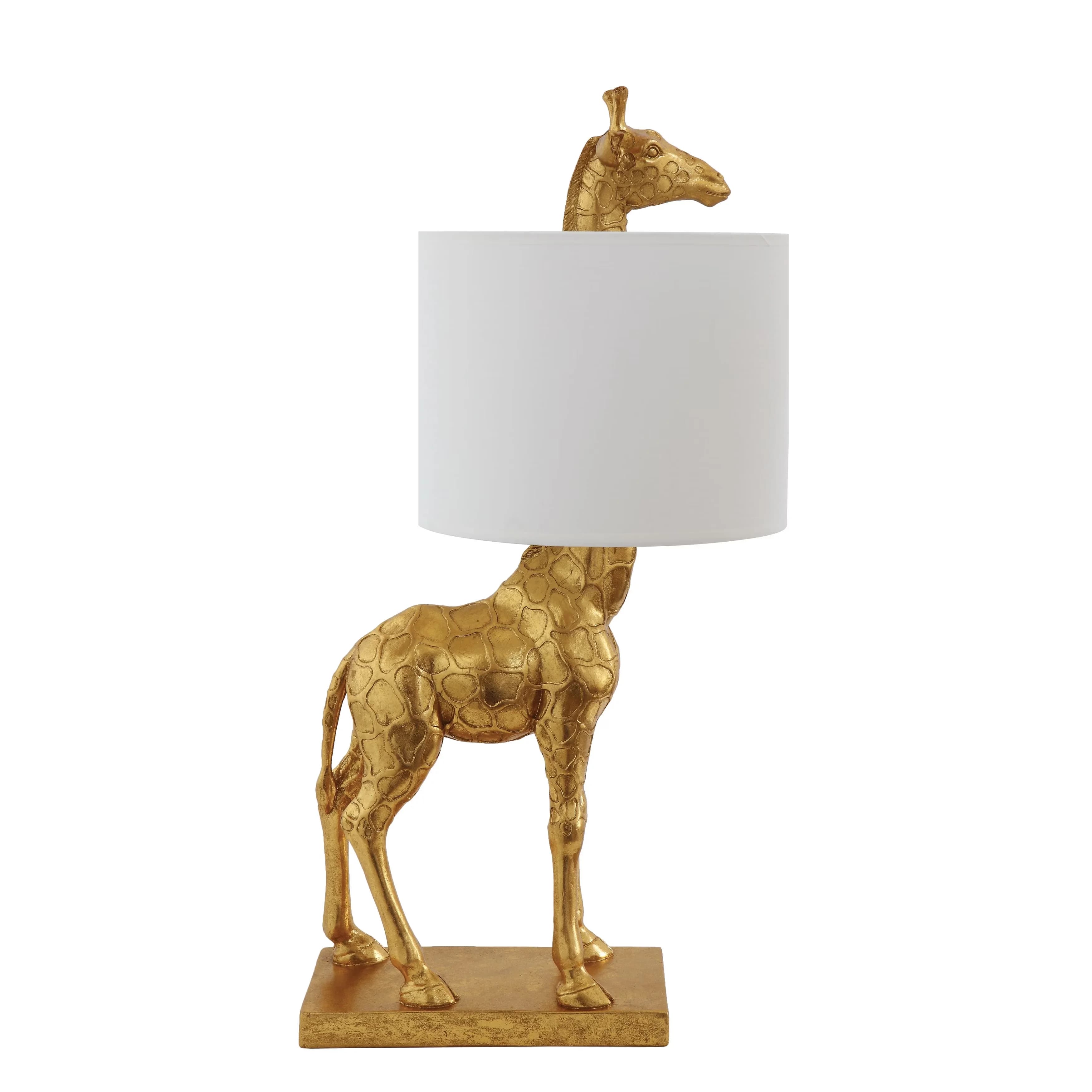 Modern Table Lamp with Eclectic, Bohemian, Global - Gold Resin for General Purpose Model 9AB9F5