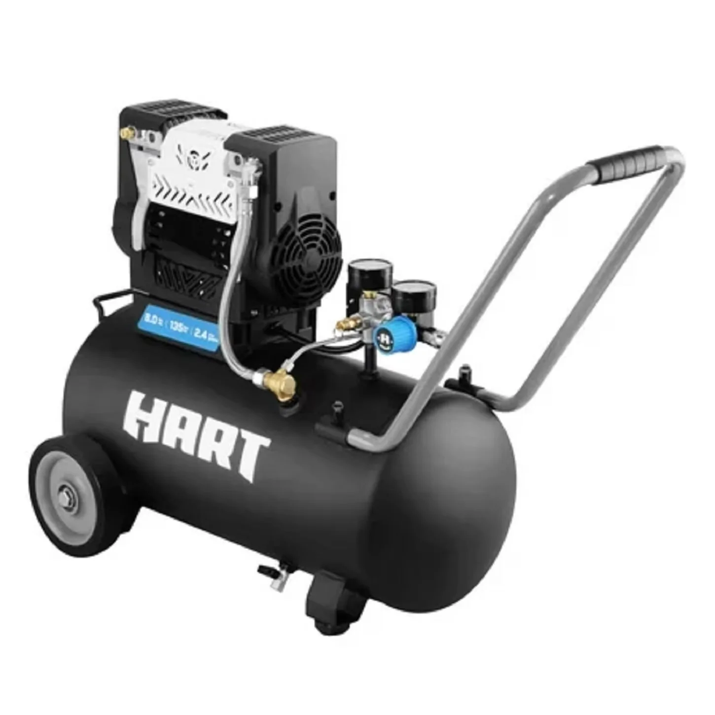 Innovative Air Tools Compressor with 8-gallon capacity for longer runtime, 135 PSI, Quiet operation at 135 PSI - Multicolor Model EB20E3