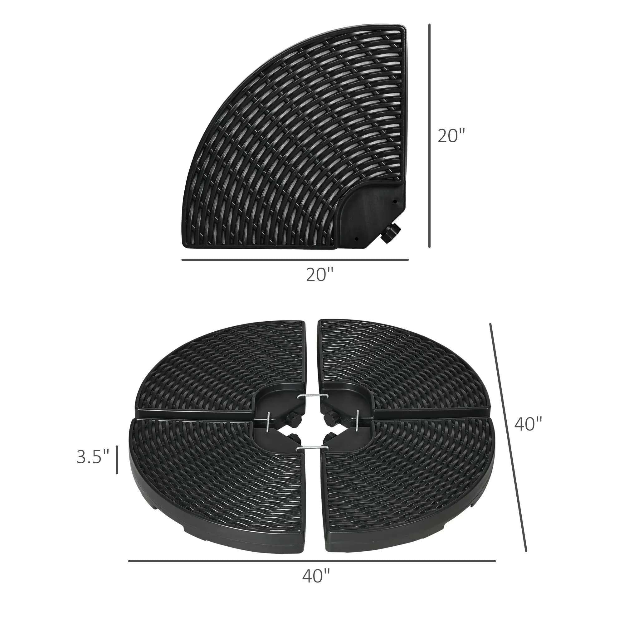 Classic Smoker with Uv Resistant, Material:HDPE, Colour:Black - Black Hdpe Model 5F1080