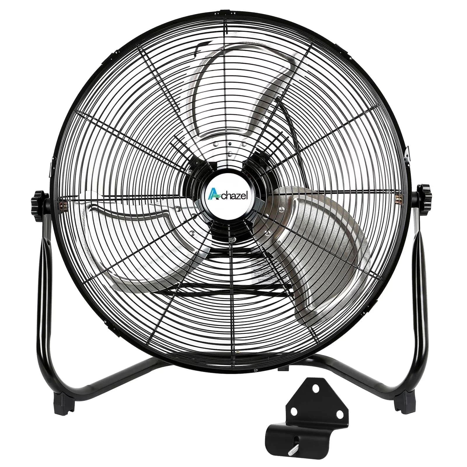 Premium Fans In Cooling with Rotating Head, Tilt Mechanism, Wall Mount System - Black Aluminum Model F387C6