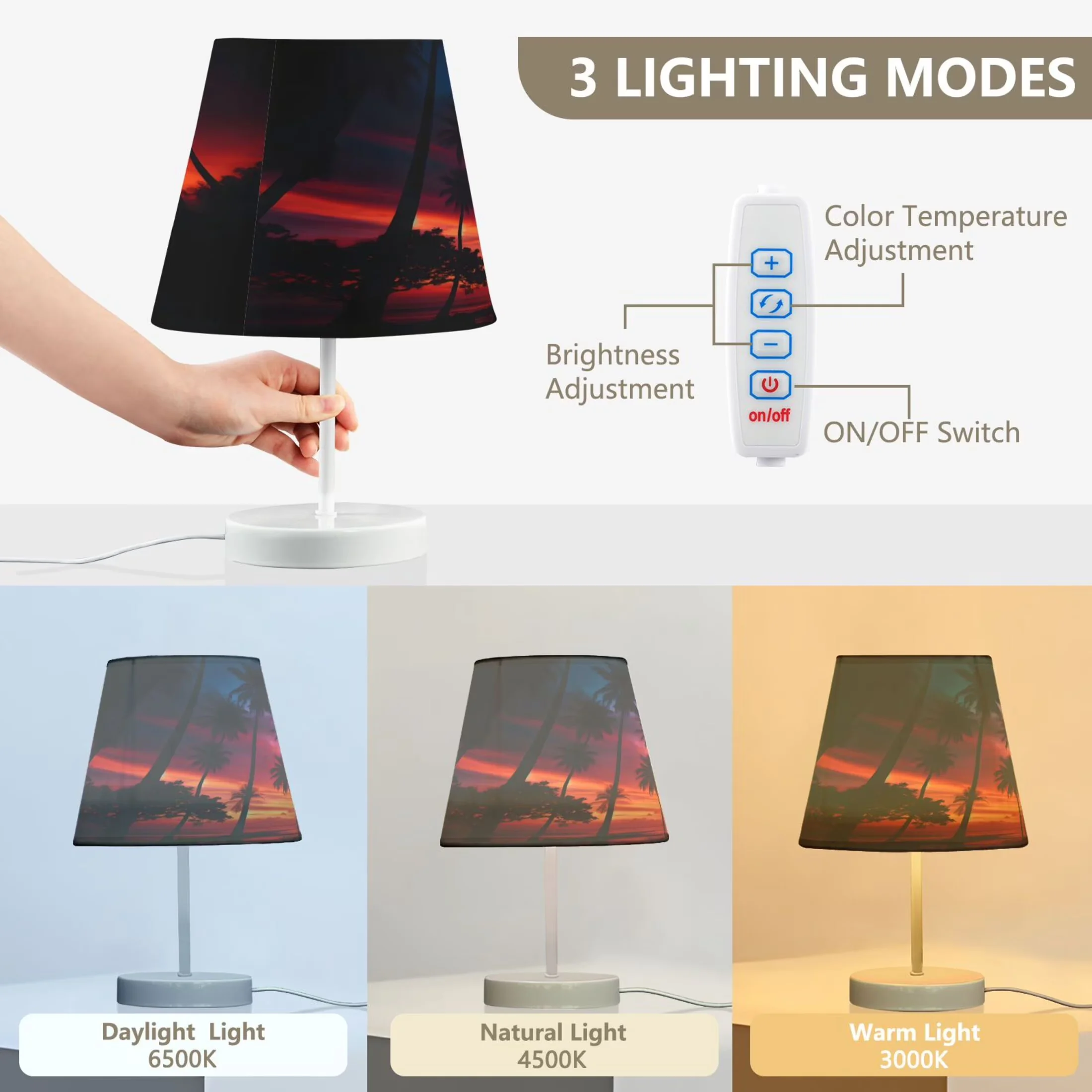 Durable Lamp Set with LED, Dimmable, 【Using instructions】 - Metal Multicolor for Living Room, Home Model 68973C