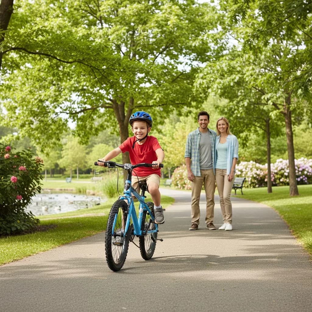 Compact Mountain Bike with Adjustable Seat, Adjustable Speed, 20" - Modern Design Model 76437E