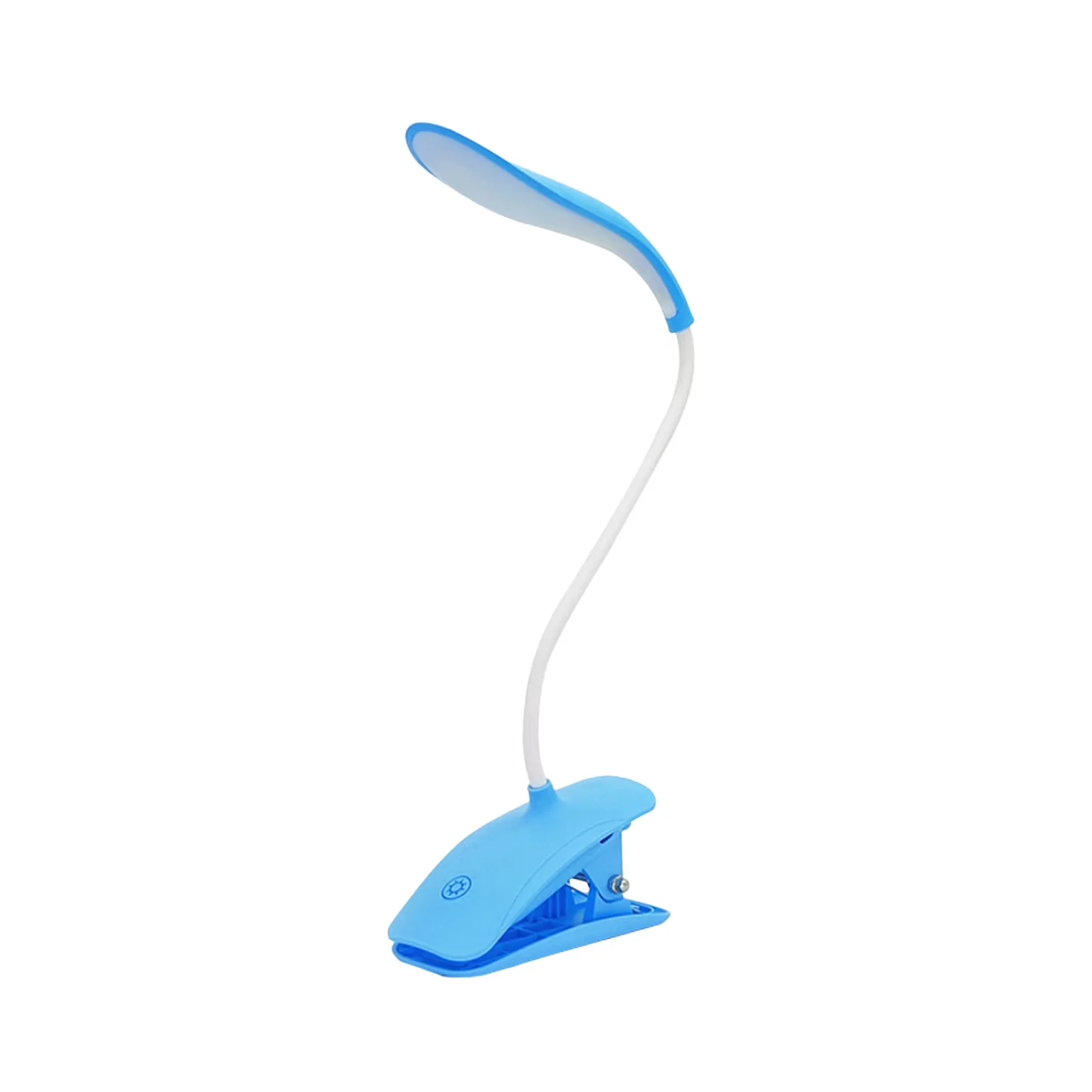 Versatile Desk Lamp with LED, Battery, Blue LED Night Light - Blue Iron for Office, Dorm Model 182513