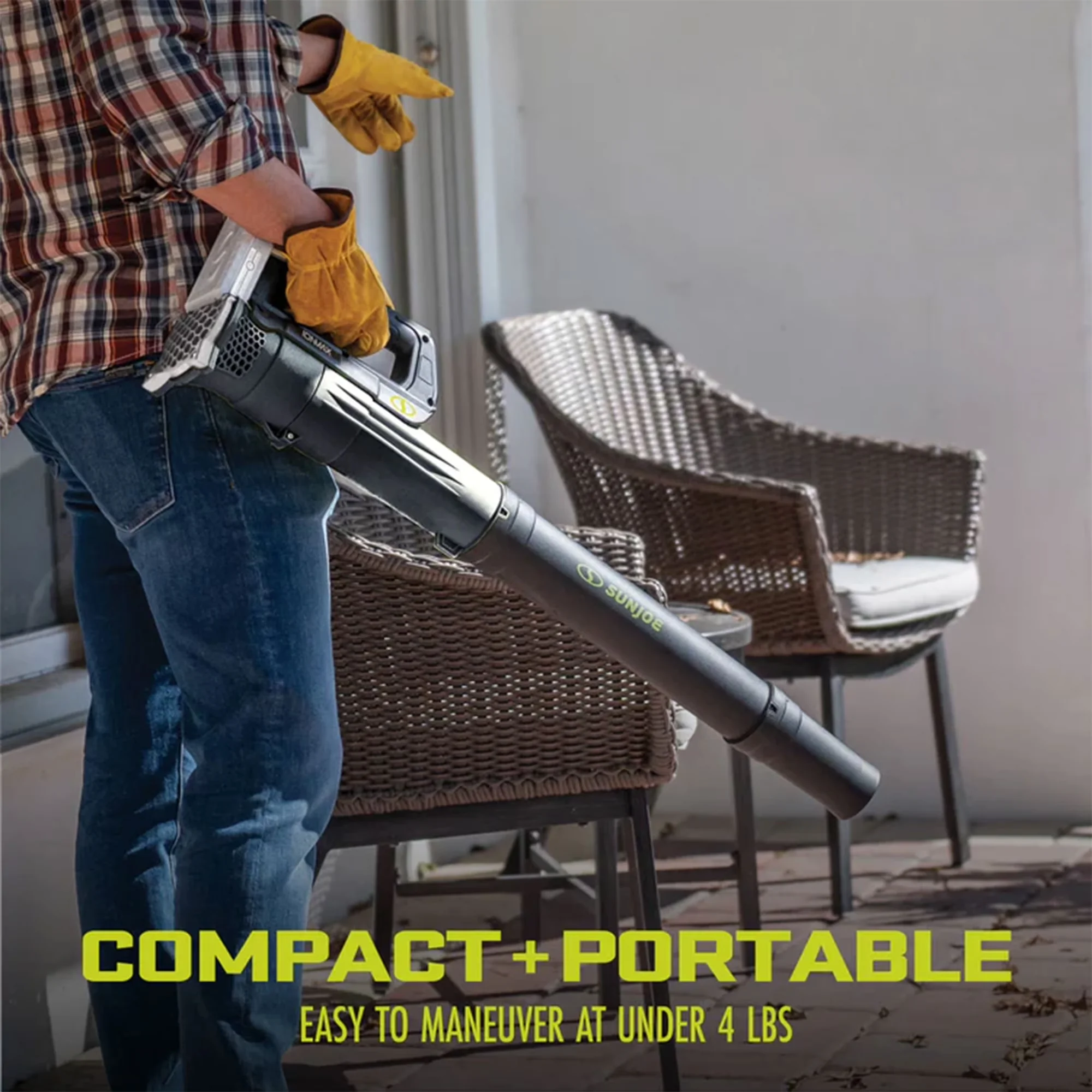 Leaf Blower Sleek with Battery, 24V, Color: Black - Built to Last Model AF88E9