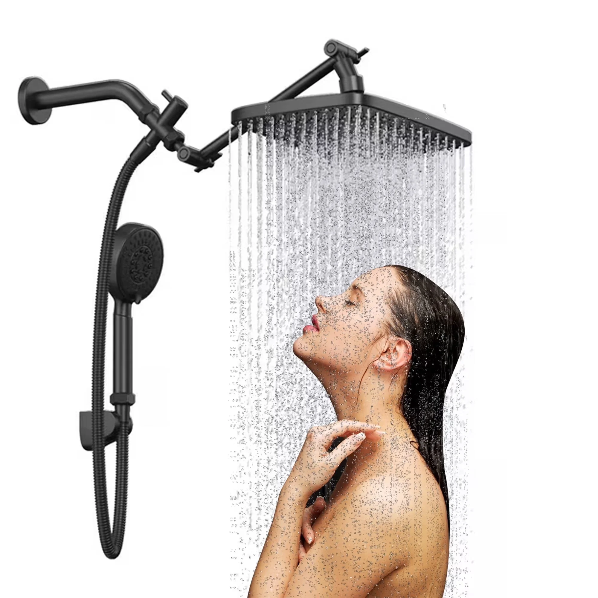 Bathroom Renovation Efficient with 3-Way, 360 Degree Rotation, 360 Degree Swivel - Stainless Steel 12.2*7.87*3.54 Model 41C207