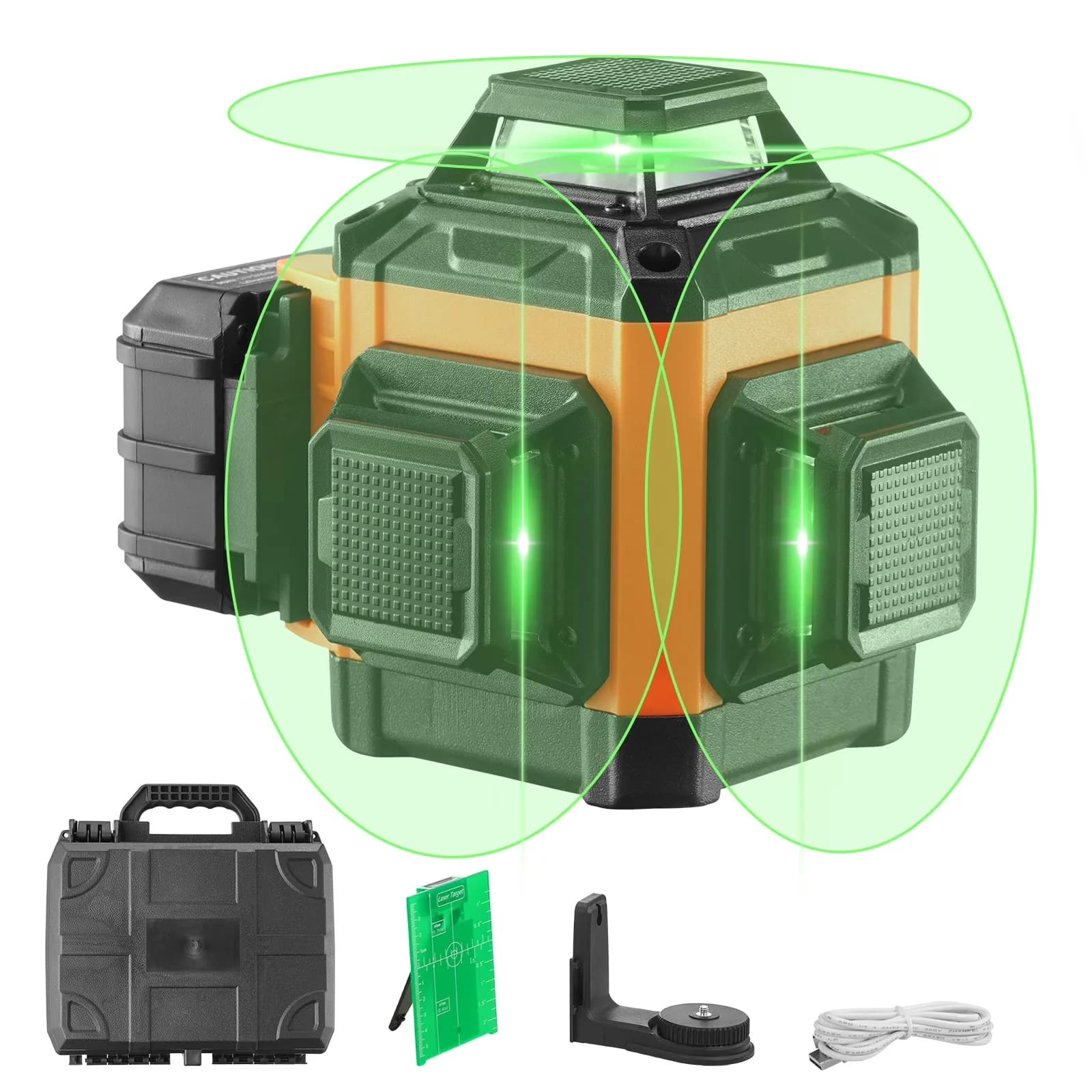 Measuring Layout Innovative with Battery - Abs, Tpe Multicolor 100ft - Built to Last Model E4D900