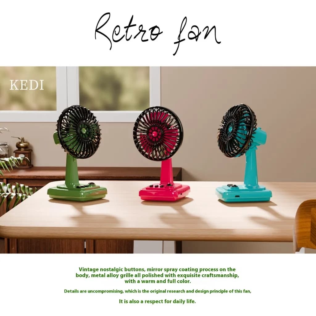 Professional Fans In Cooling - Green Metal Alloy Retro - Universal Fit Model 6E4EB4