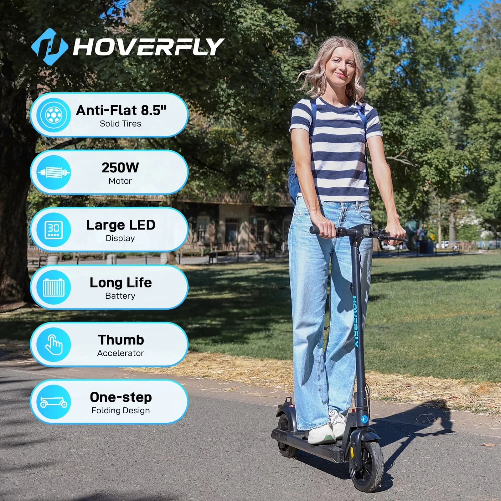 Durable Scooter with LED, 250W, X1 Electric - Black Iron - Long-Lasting Performance Model 757AE2