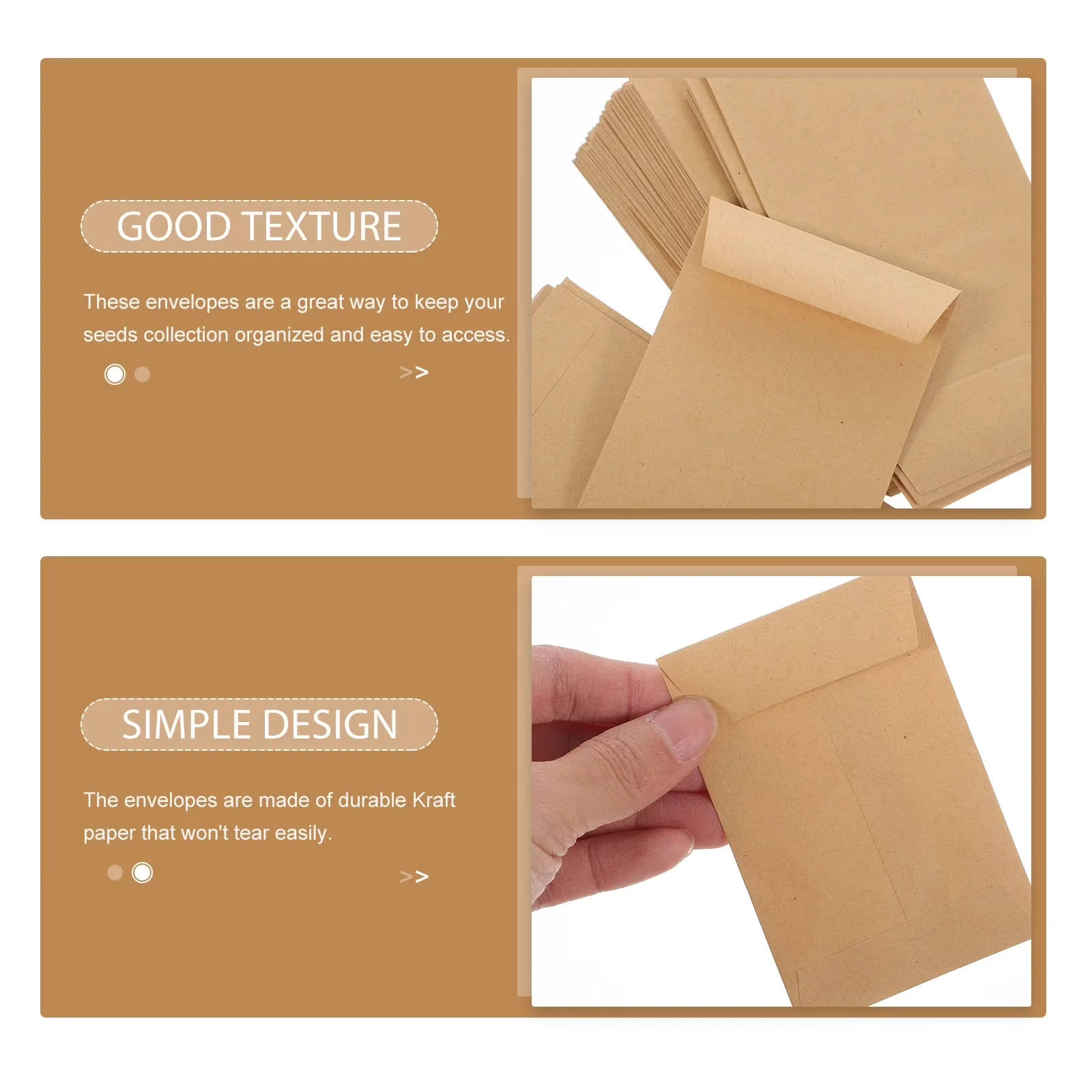 Moving Modern with 120 Pack Small Kraft Paper Envelopes - Contemporary Style Model 15FC2D