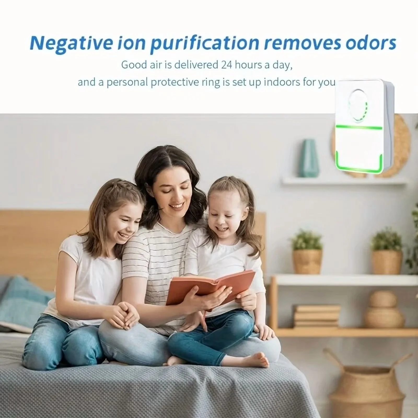 Quality Air Purifier with Portable Negative Ion, Useful for both indoor and outdoor use. - Model 3307E4