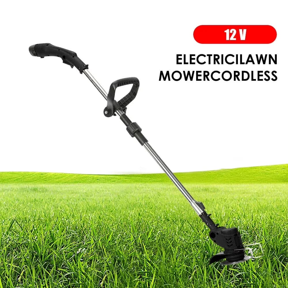 String Trimmer Durable with Battery, Electric Weed Wacker - Black - Durable Build Model C356B6