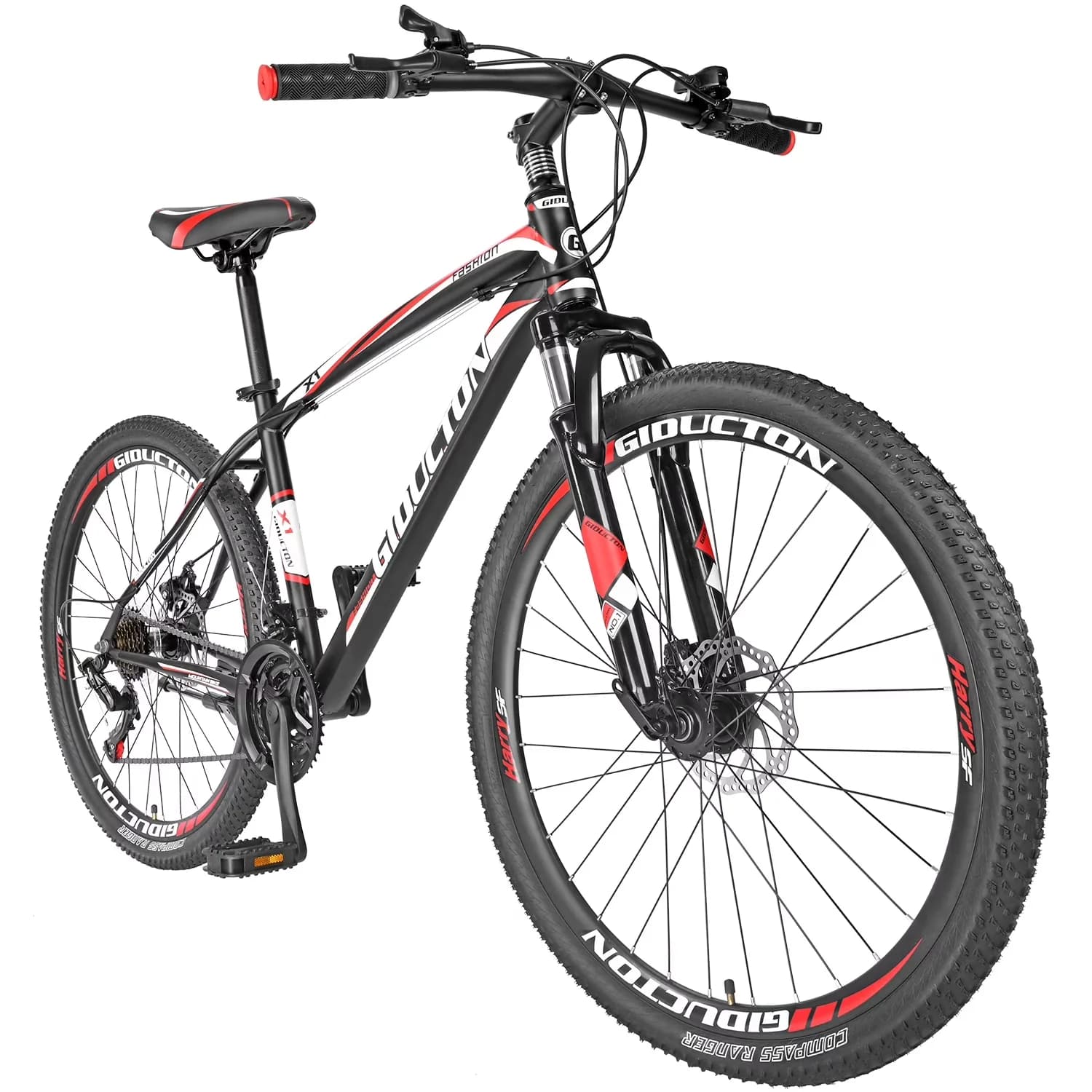 Efficient Mountain Bike with Lightweight, 27.5 Inch, 21 Speed Shifter - Red Model 48F3EA