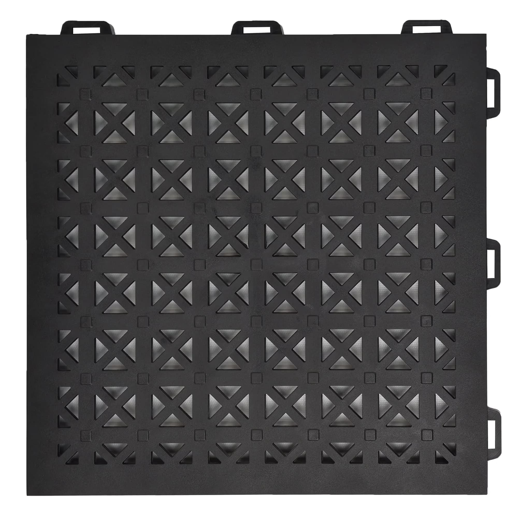 Essential Grey Vinyl Flooring Vinyl Plank Flooring with Interlocking, Deck and Pool Surround Floors Black - Pvc, Plastic Black Model 440513