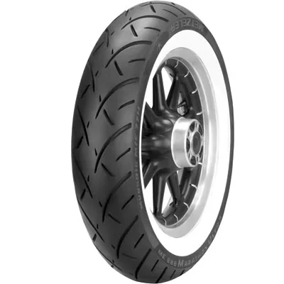 Motorcycle Tire Sleek with Smooth - White ME888 - Industrial Grade Model FB3668