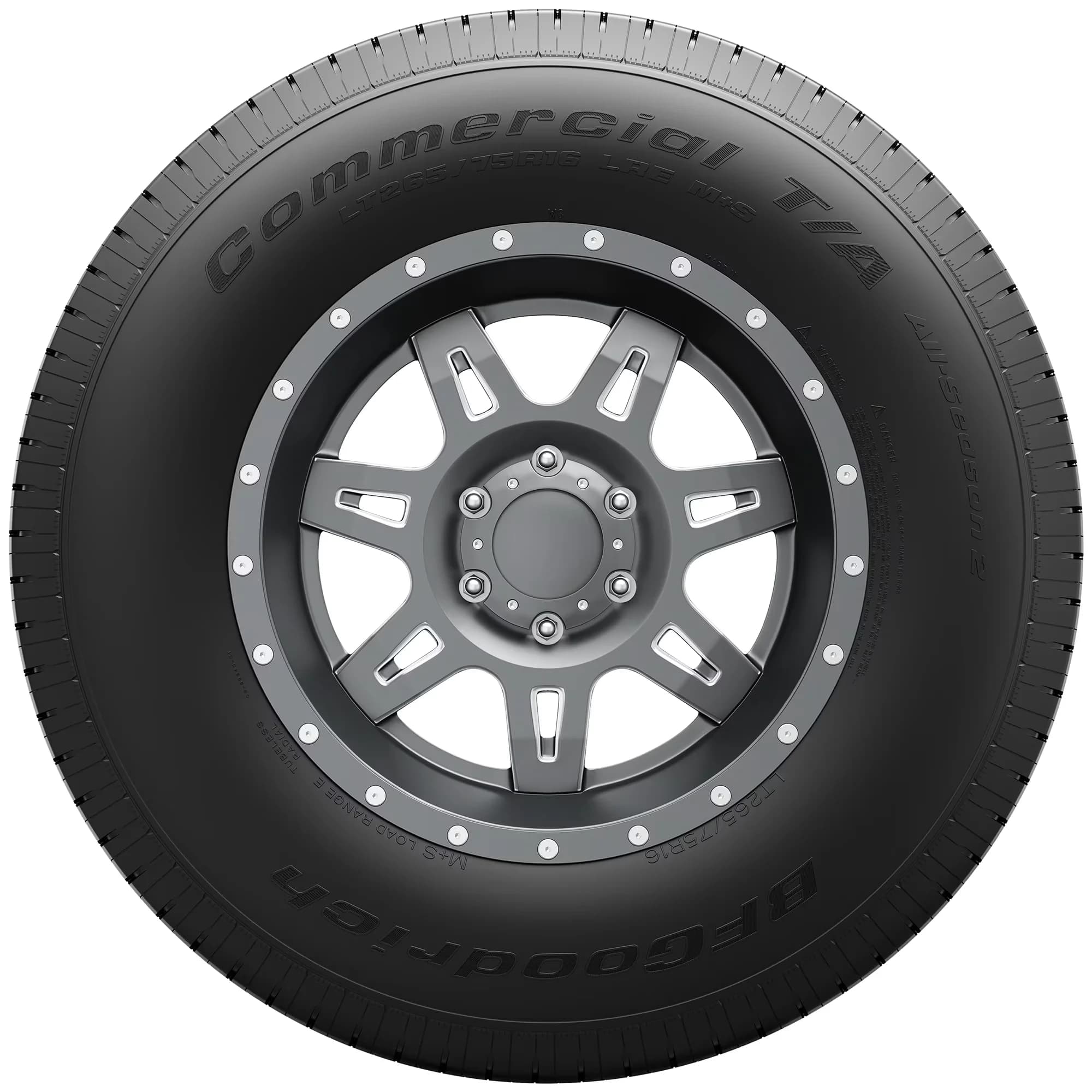 Premium Truck Tire with Wet Or Dry, Low Maintenance, Fits Multiple Makes And Models - Model 00C1FE