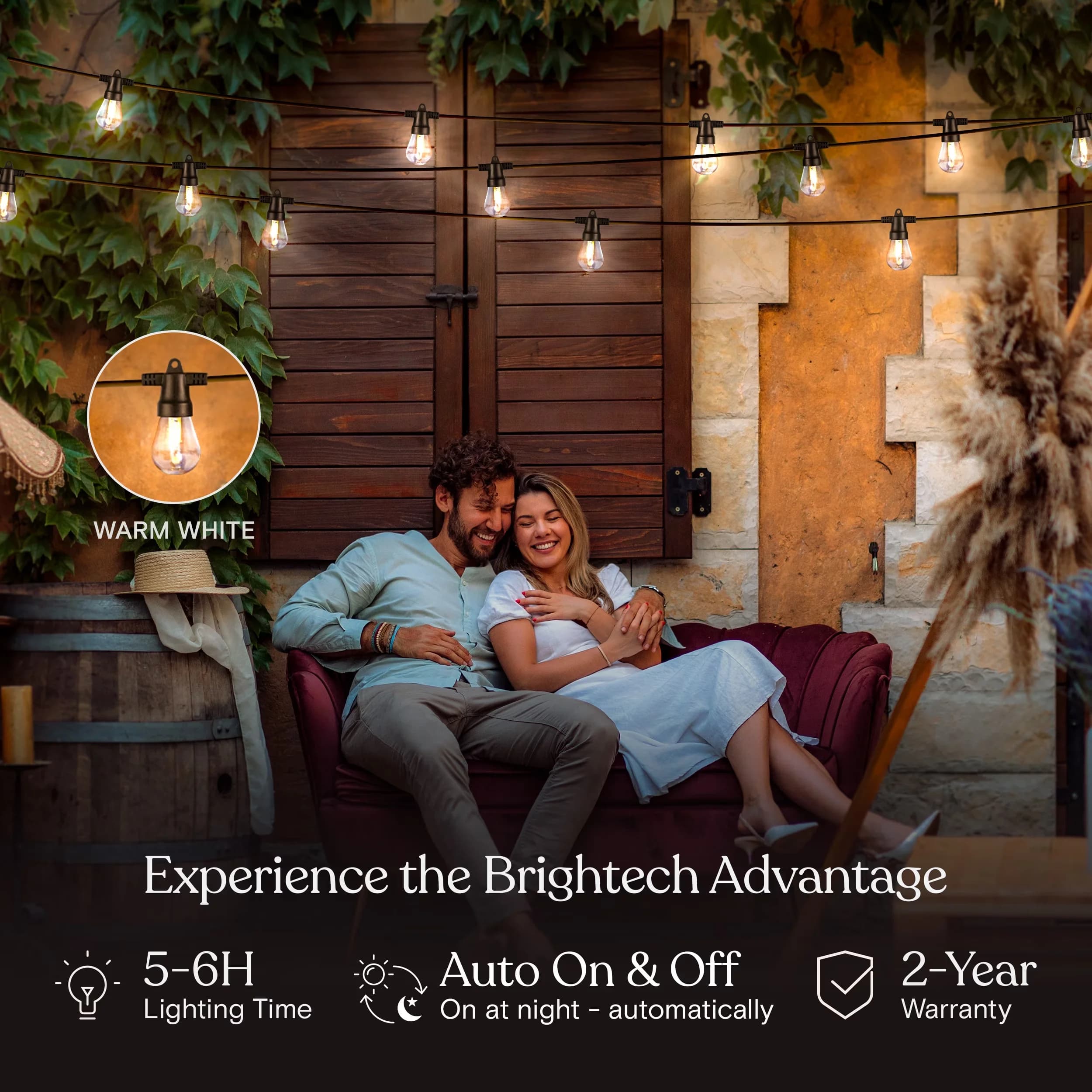 Stylish Led Lighting with LED, Solar, 1W - Black, Clear, Multicolor 2700K Model 066581