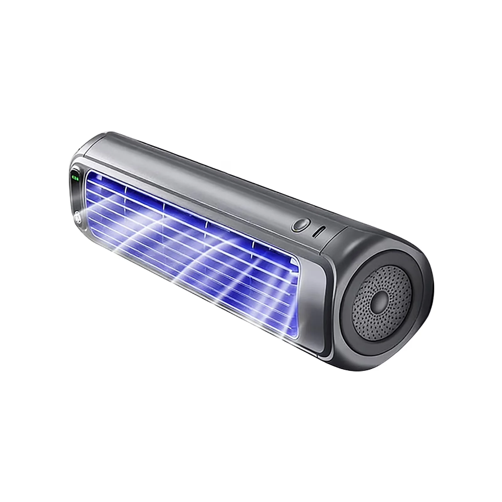 Fans In Cooling Durable with Battery, Rotating Head - Gray Plastic for Home Office, Bedroom Model 40DA5D