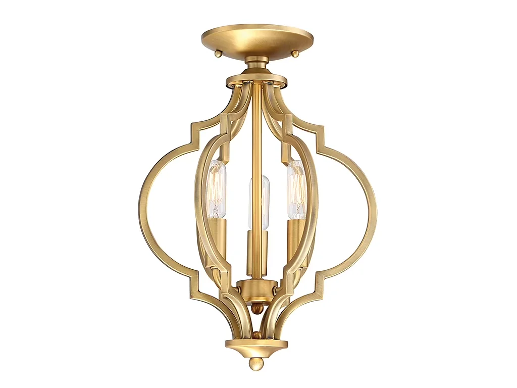 Ceiling Lights Fixture Quality with Incandescent, Transitional - Metal Gold Model 37B41B