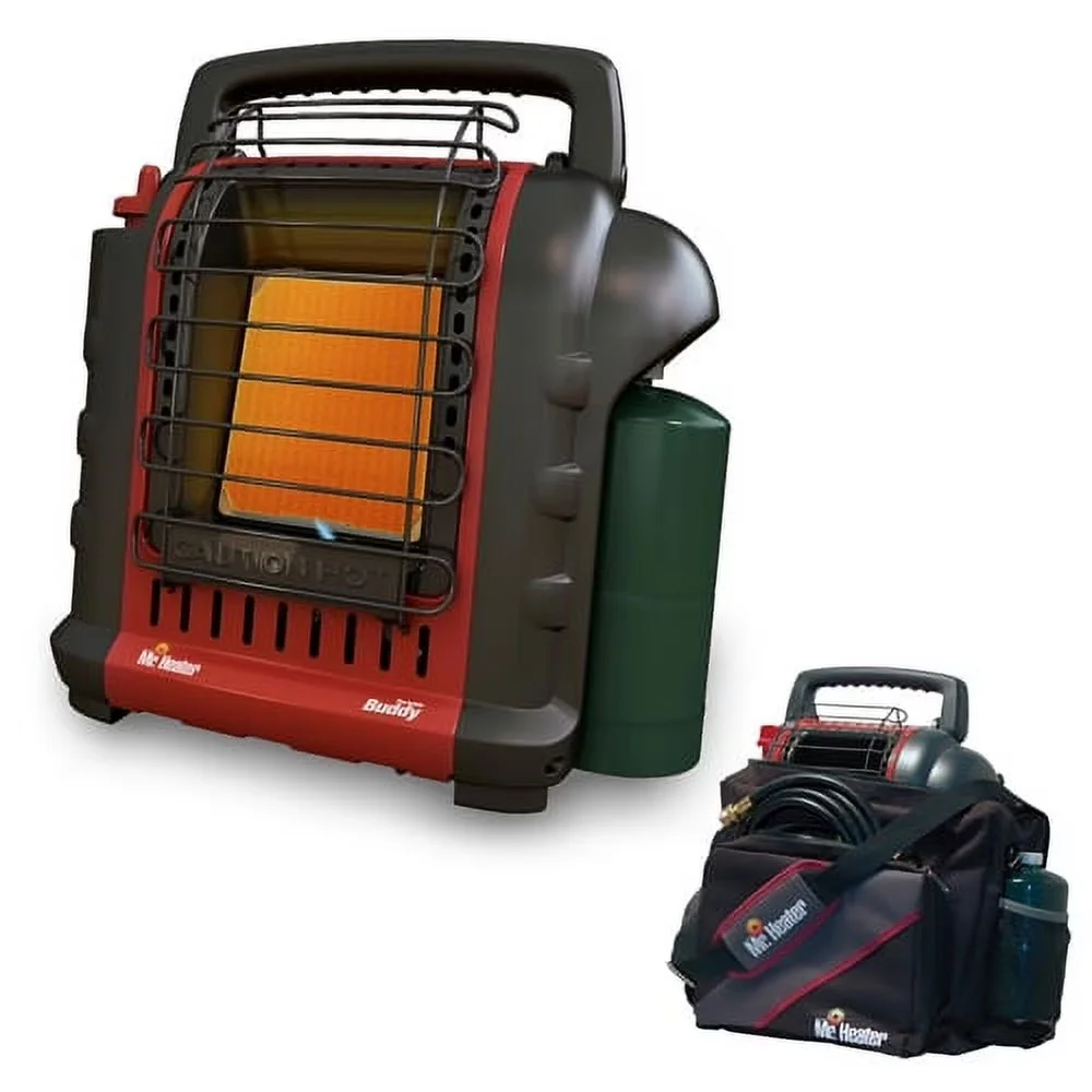 Compact Portable And Electric Space Heater with Automatic Shutoff, "Buddy" Indoor-Safe Radiant - Black Model 75D724