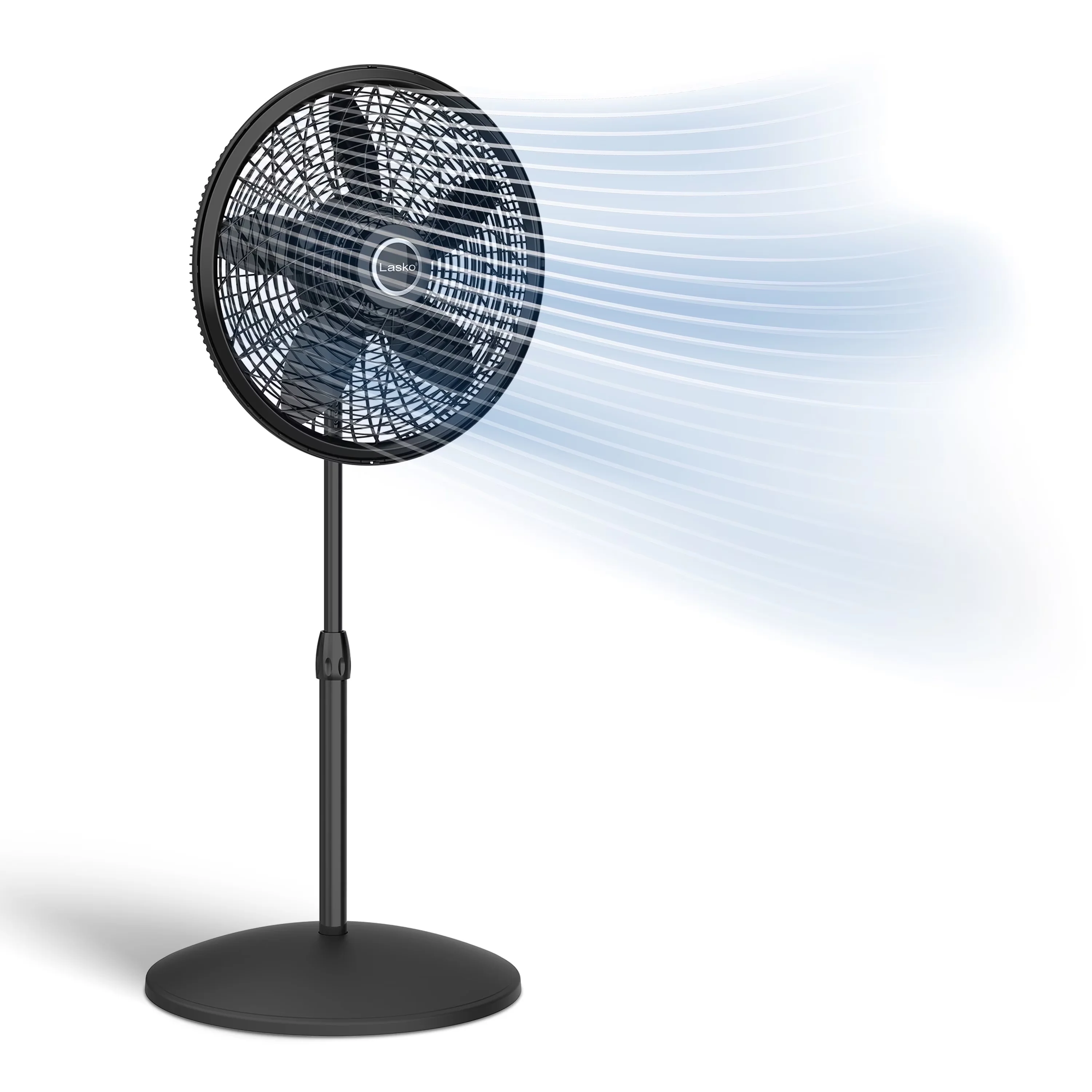 Fans In Cooling Innovative with Adjustable Height, Tilt Mechanism - Plastic Black Model F16F55