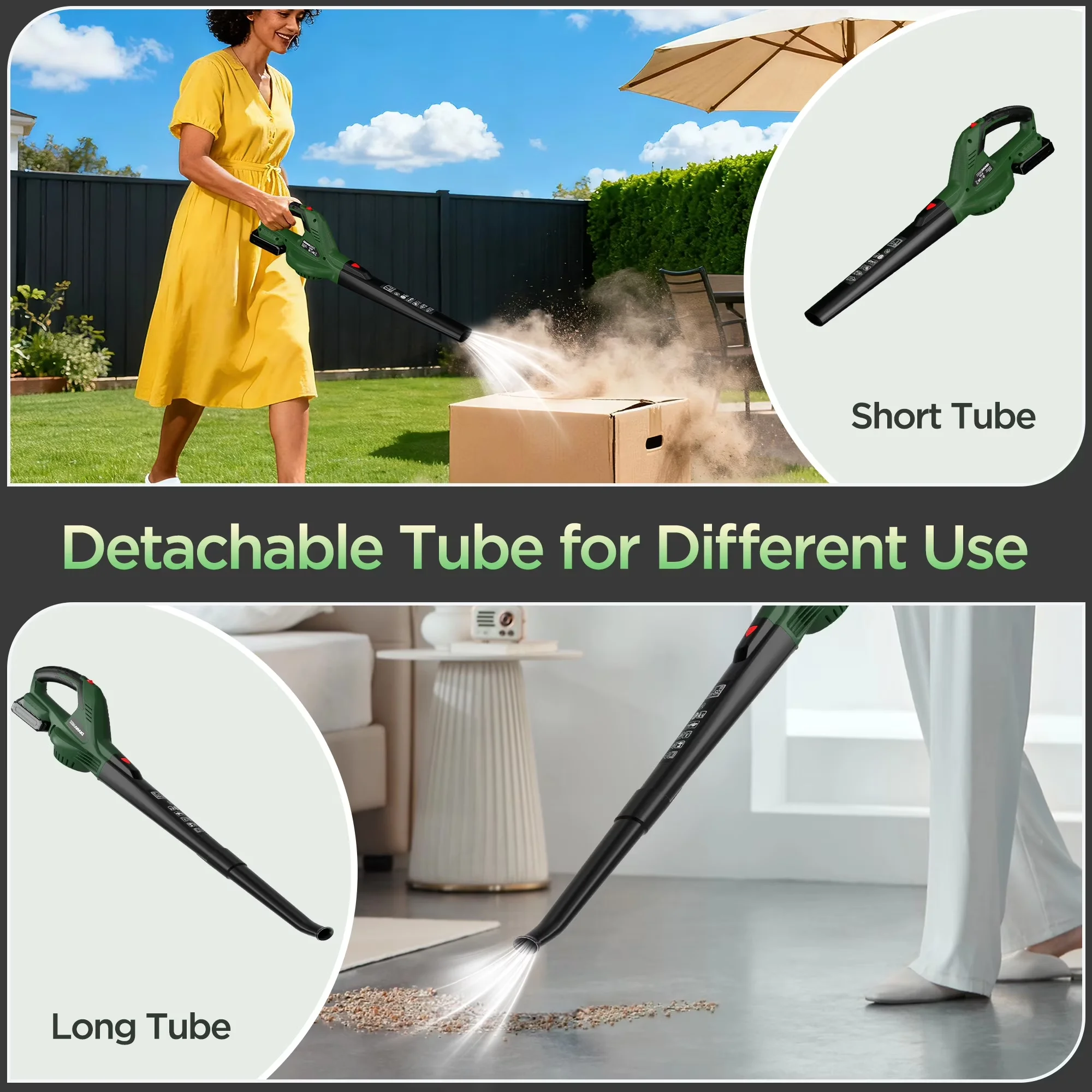 Innovative Leaf Blower with Battery, Electric, Cordless - 320CFM - Standard Series Model 0969B3