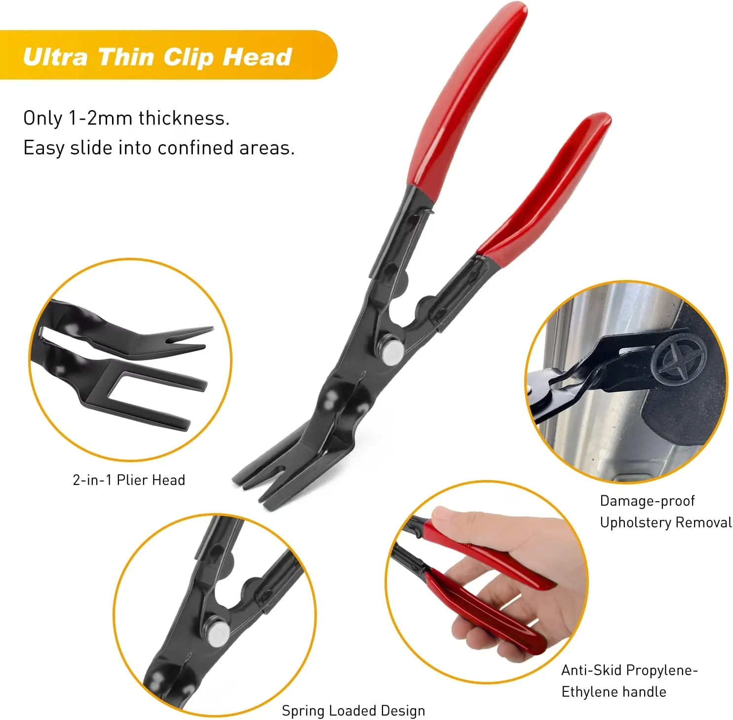 Hand Tool Set Professional with Handheld, Universal, Water-Resistant - Red Model 362F10