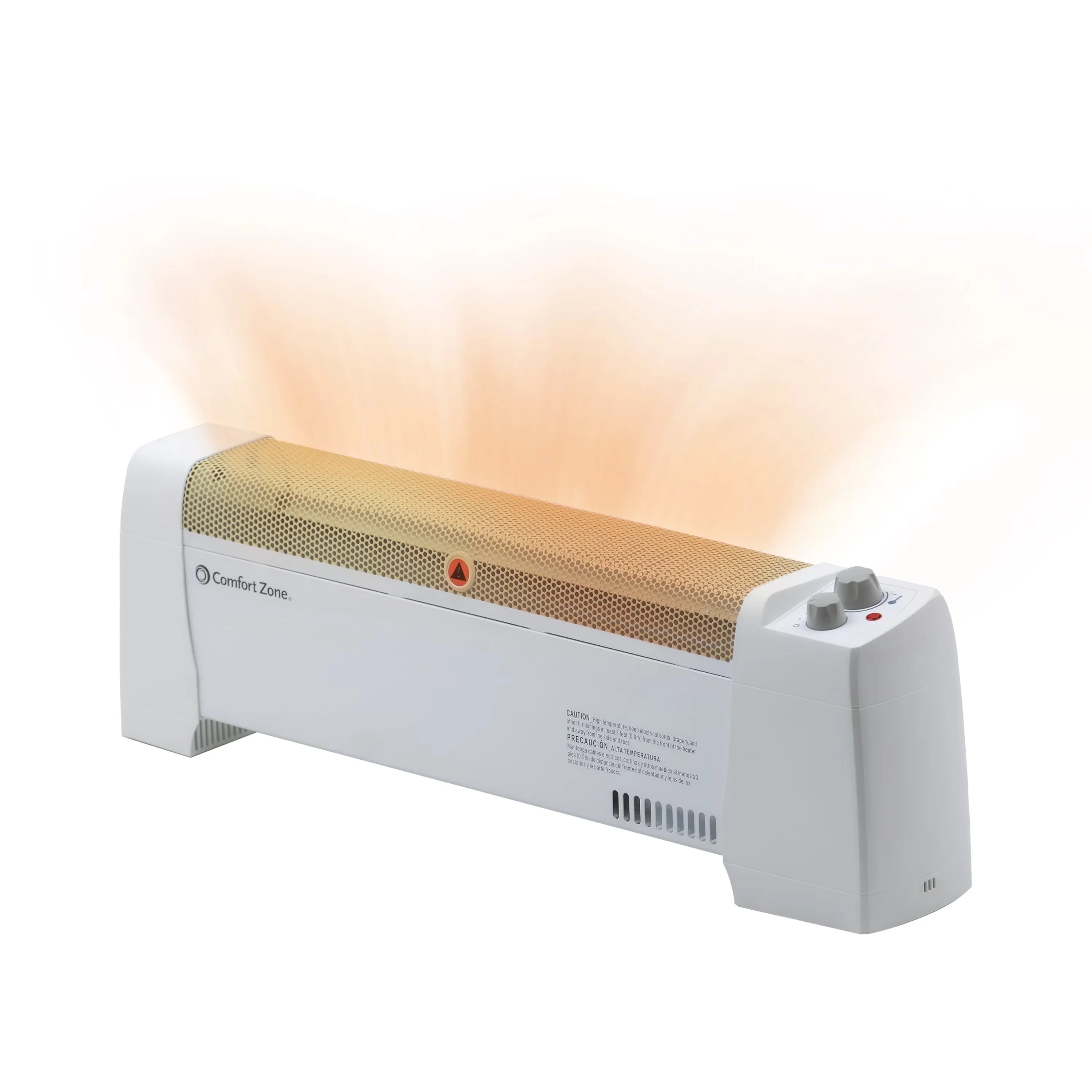 Sleek Portable And Electric Space Heater with Automatic Shutoff, White, Adjustable Thermostat - White Model 380F31
