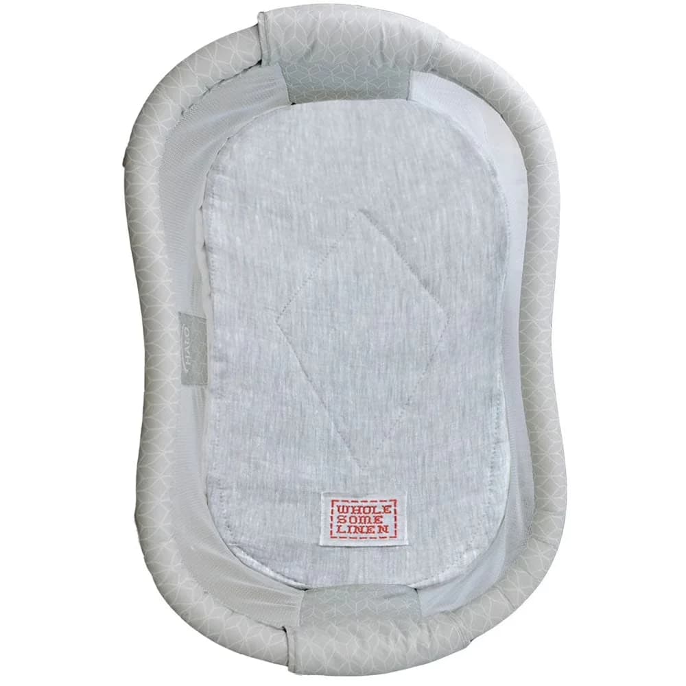 Classic Mattresses Accessory with Antimicrobial, Hypoallergenic - Organic, Biodegradable, Sustainable Linen Gray Model CB7D17