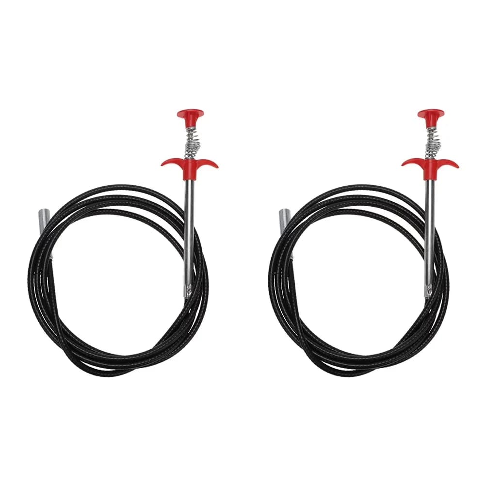 Compact Plumbing with Battery, Durable, Sewer Dredging Tool 2Pcs Steel Wire - 98.5" x 0.3" x 0.3" Model 42FE6B