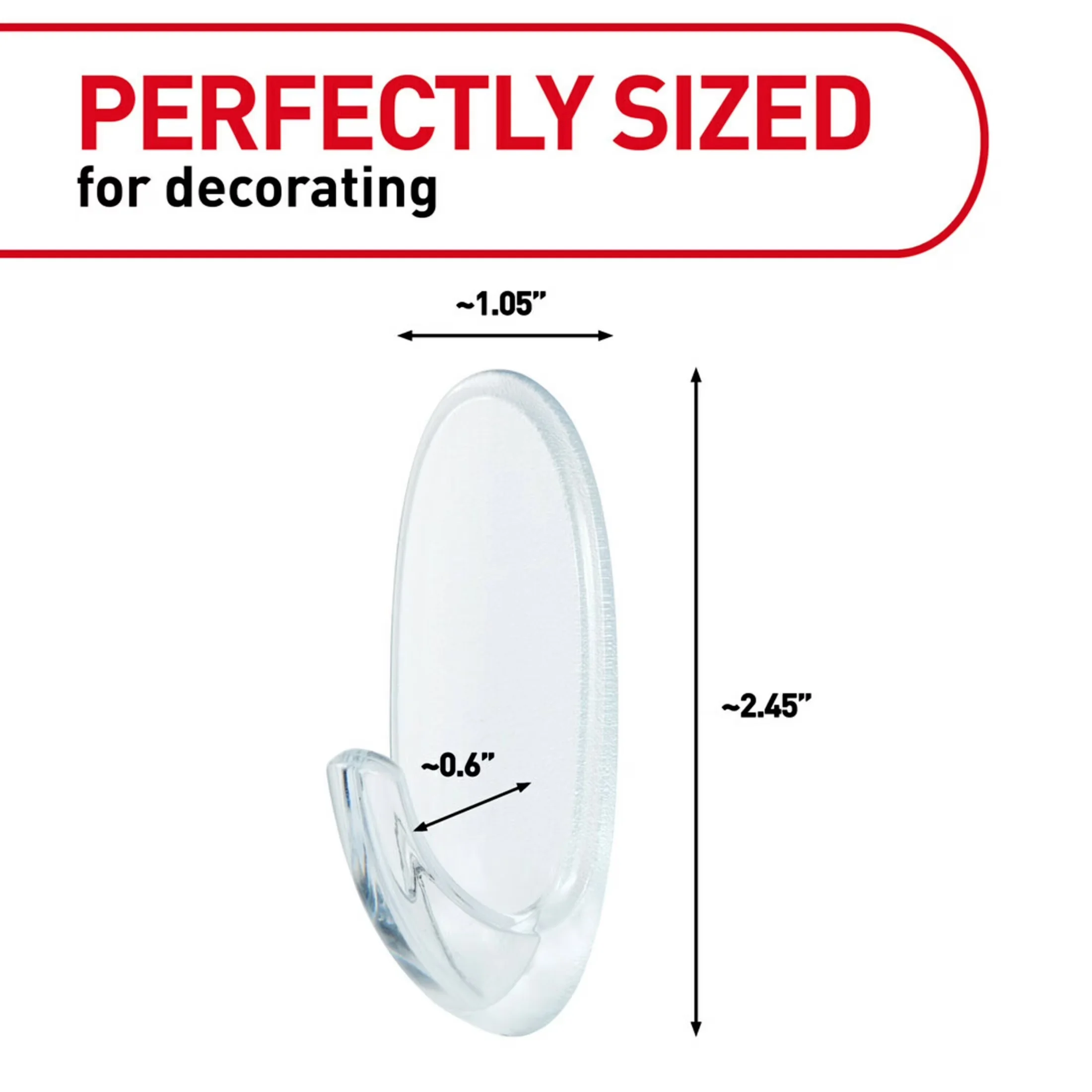 Damage-Free Hanging Versatile with Wall-Mountable, Easy Installation - Plastic M Model BBFBCA