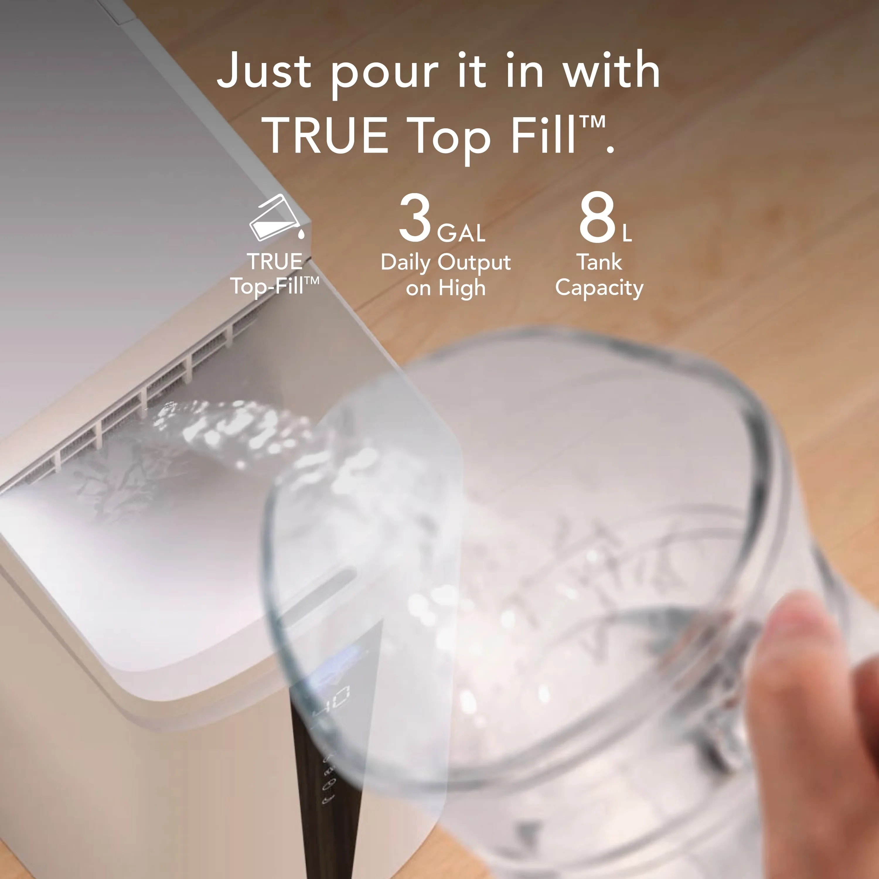 Premium Humidifier with Adjustable Humidistat, Warm or Cool Mist - White Model A1AF06