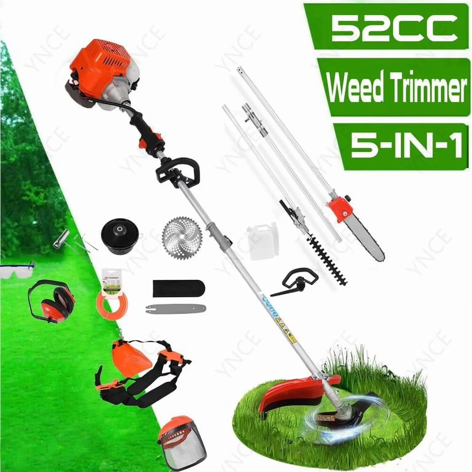 Reliable String Trimmer with Edger Conversion Capable, Bevel Adjustment - Orange Model 1F241D