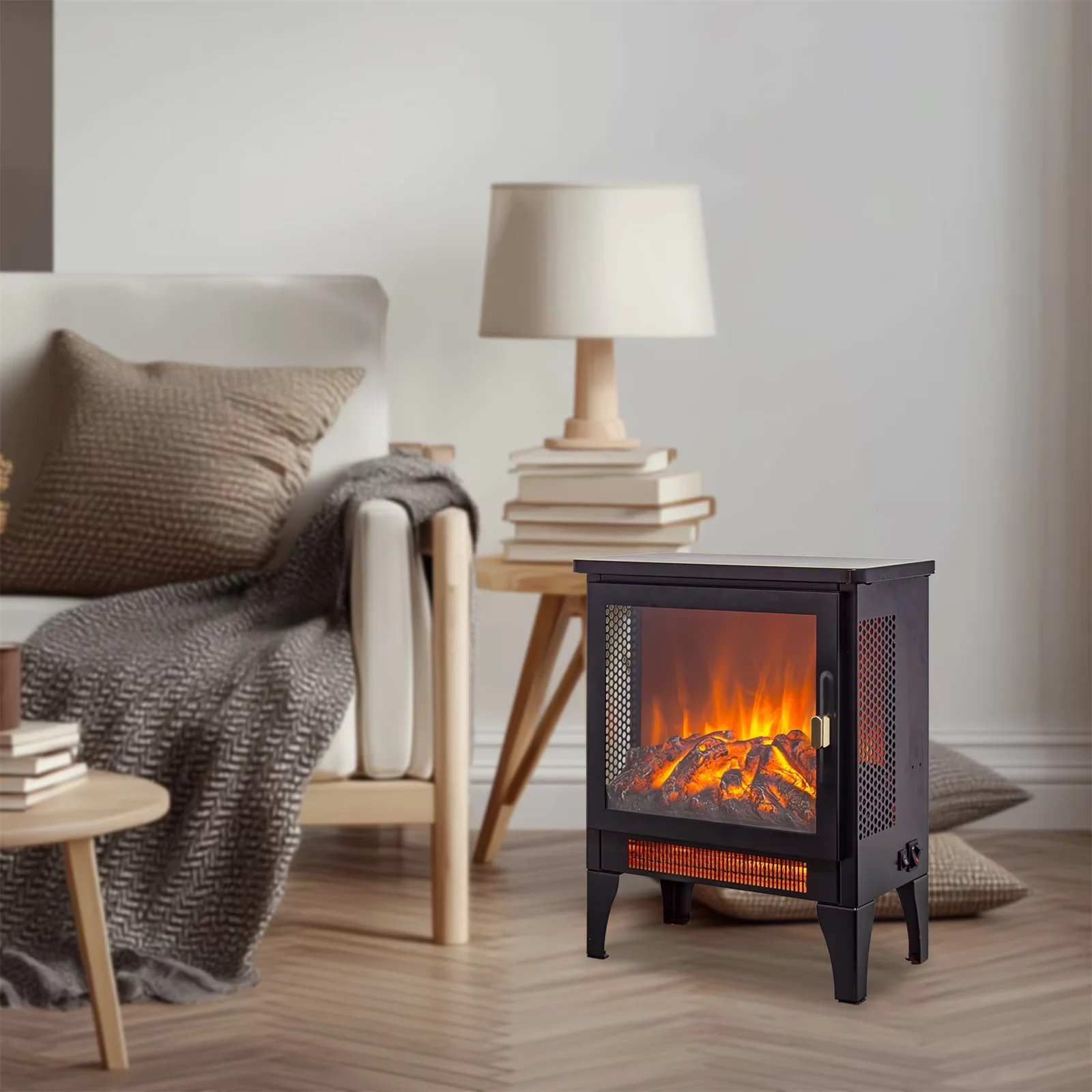 Classic Portable And Electric Space Heater with Removable, Modern - Black Model 463C58
