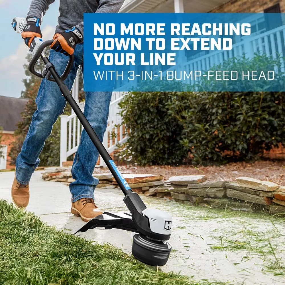 Sleek String Trimmer with Battery, Brushless, 20-Volt 13-inch Brushless Combo Kit - Model 62DAAA