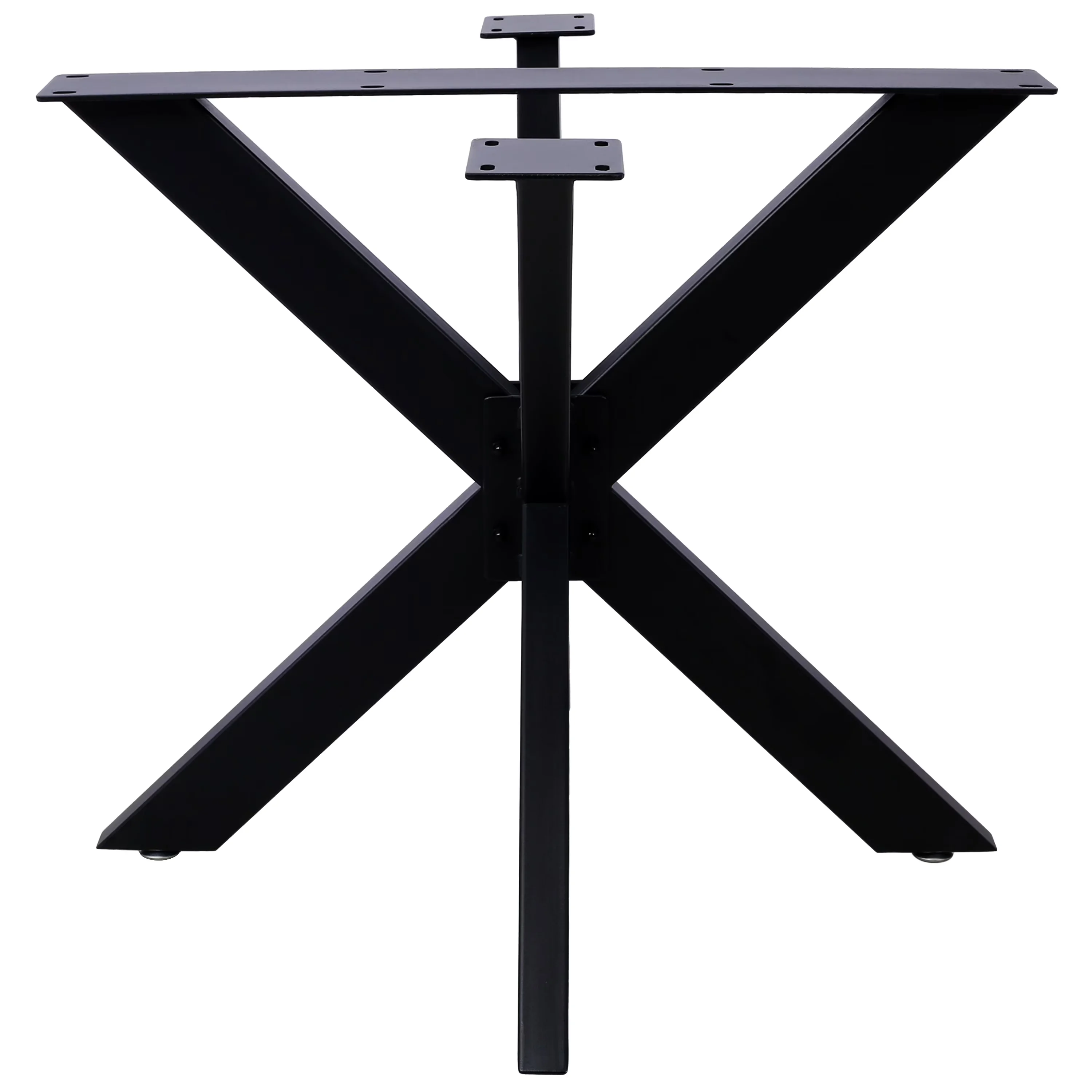 Efficient Generator with Spider Shaped Steel Table Legs, Heavy Duty Box Section Table Base - Steel Black Model 1B2DEE