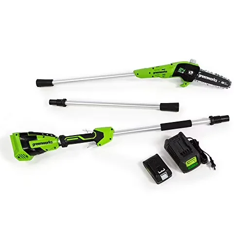 Versatile Pole Saw with Battery, 24V, Blade length: 8 in - Contemporary Style Model AF1E57