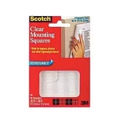 Damage-Free Hanging Professional with Clear, 11/16" x 11/16", Removable Wall Mounting Tabs - Clear Model 7C3E68