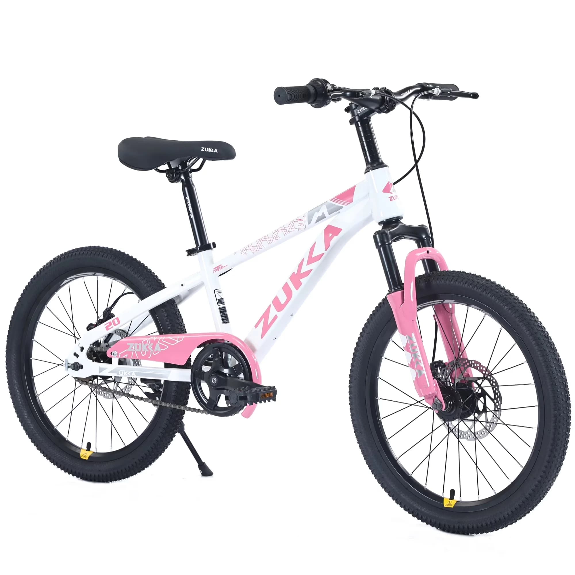 Compact Kids Bike - White And Pink 20 Inch - Rustic Charm Model 4A3AAB