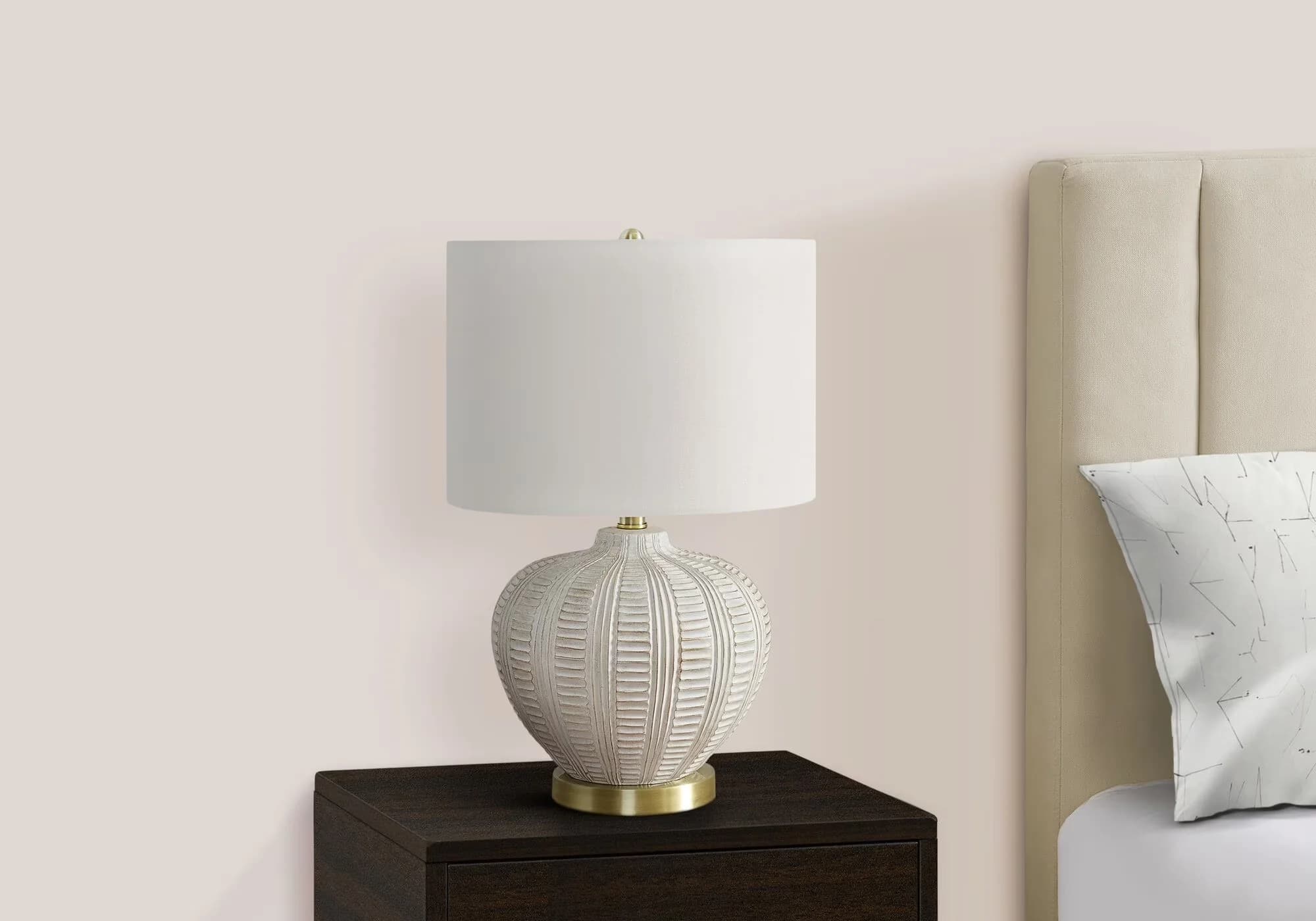 Durable Table Lamp with LED, Dimmable, Farmhouse - Multicolor Resin Lighting Model 9CFA5E