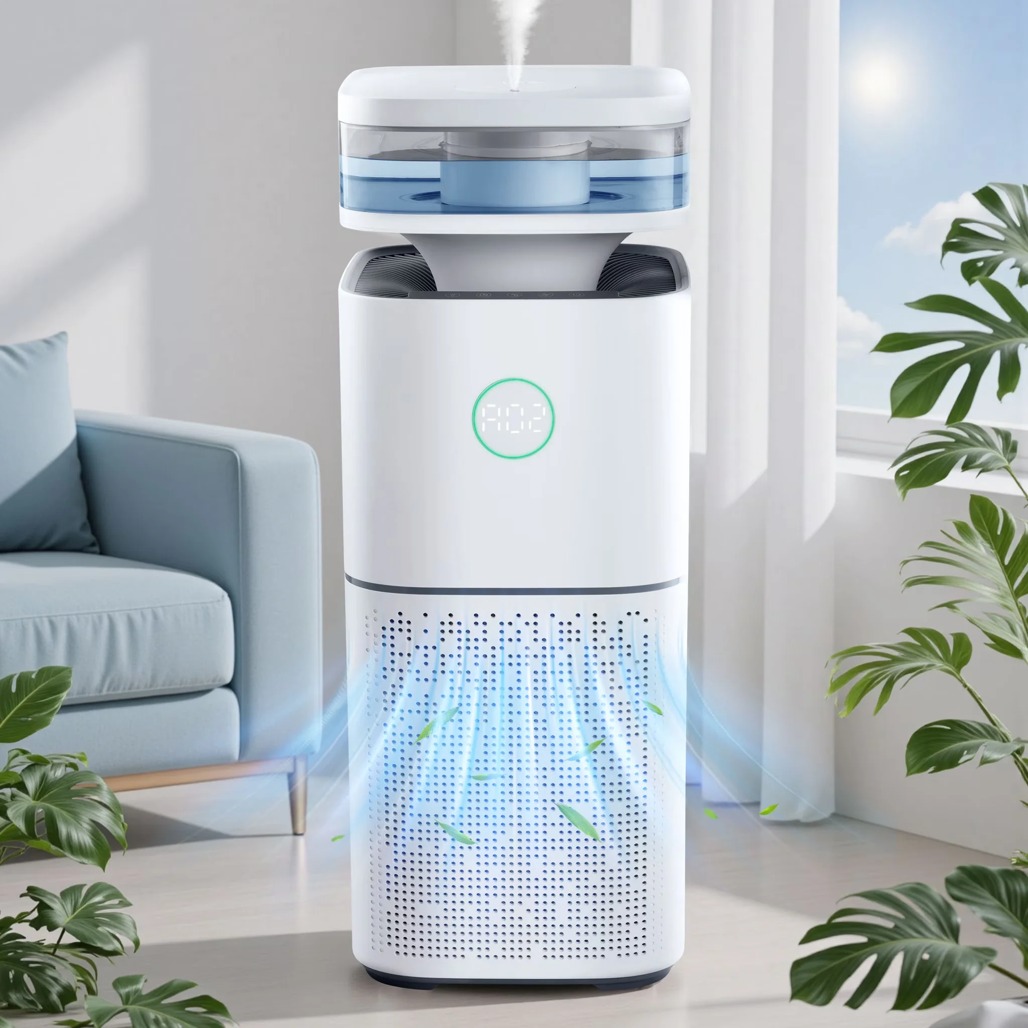 Classic Air Purifier with Filter Change Indicator, Automatic Shut-Off, H13 True HEPA Filte Cleaner - White Model 047598