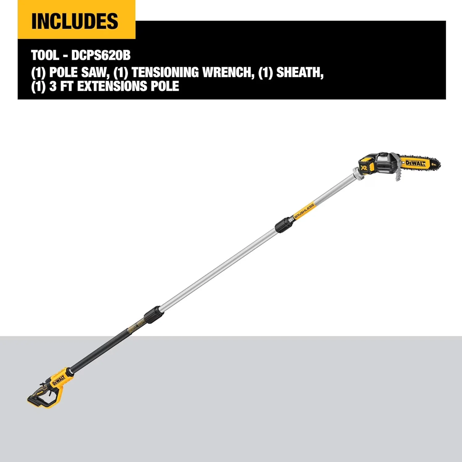 Innovative Pole Saw with Battery, 20V, 20V (Bare) - Easy to Use Model 874E21