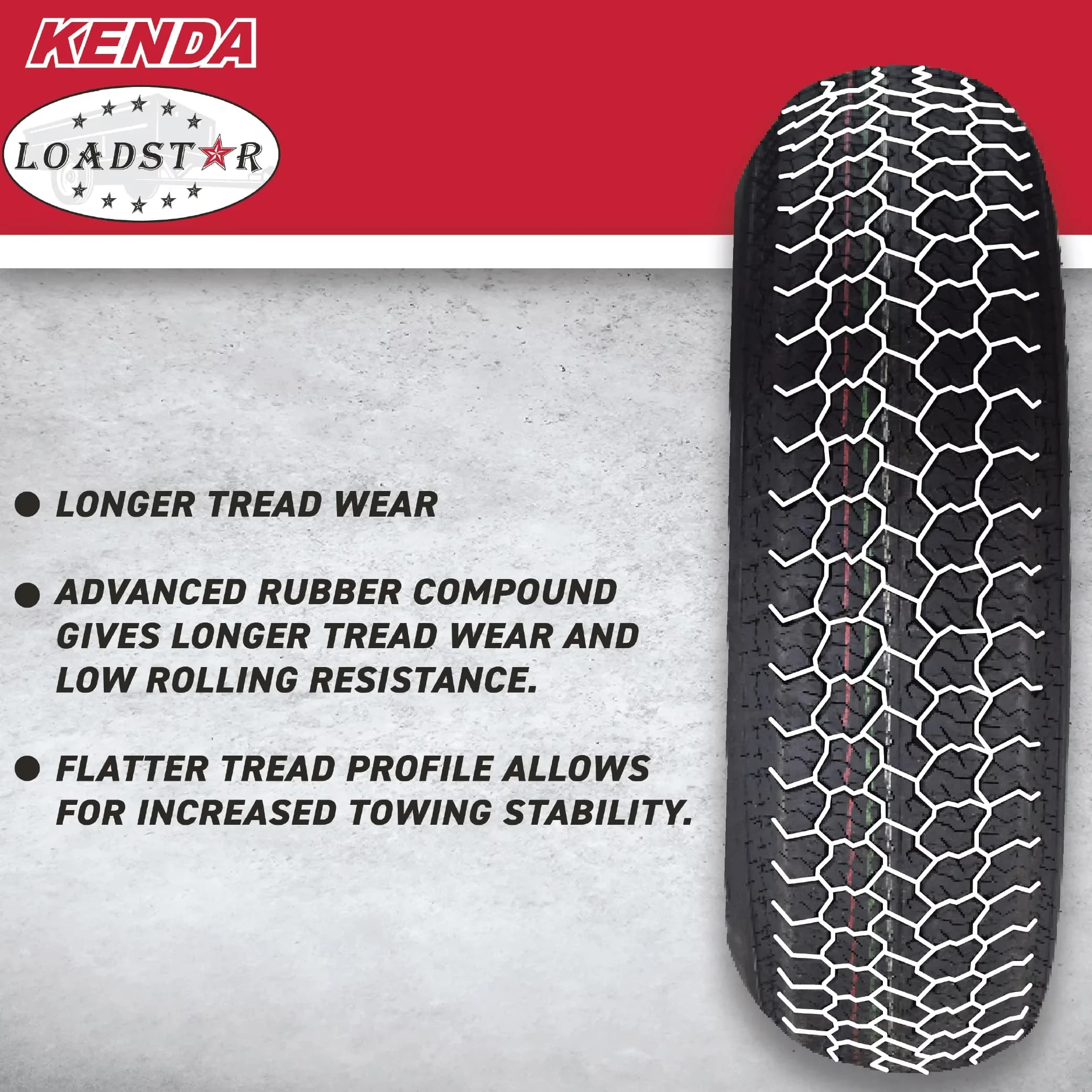 Modern Trailer Tire with Dot Approved - ST175 - Low Maintenance Model 311D38