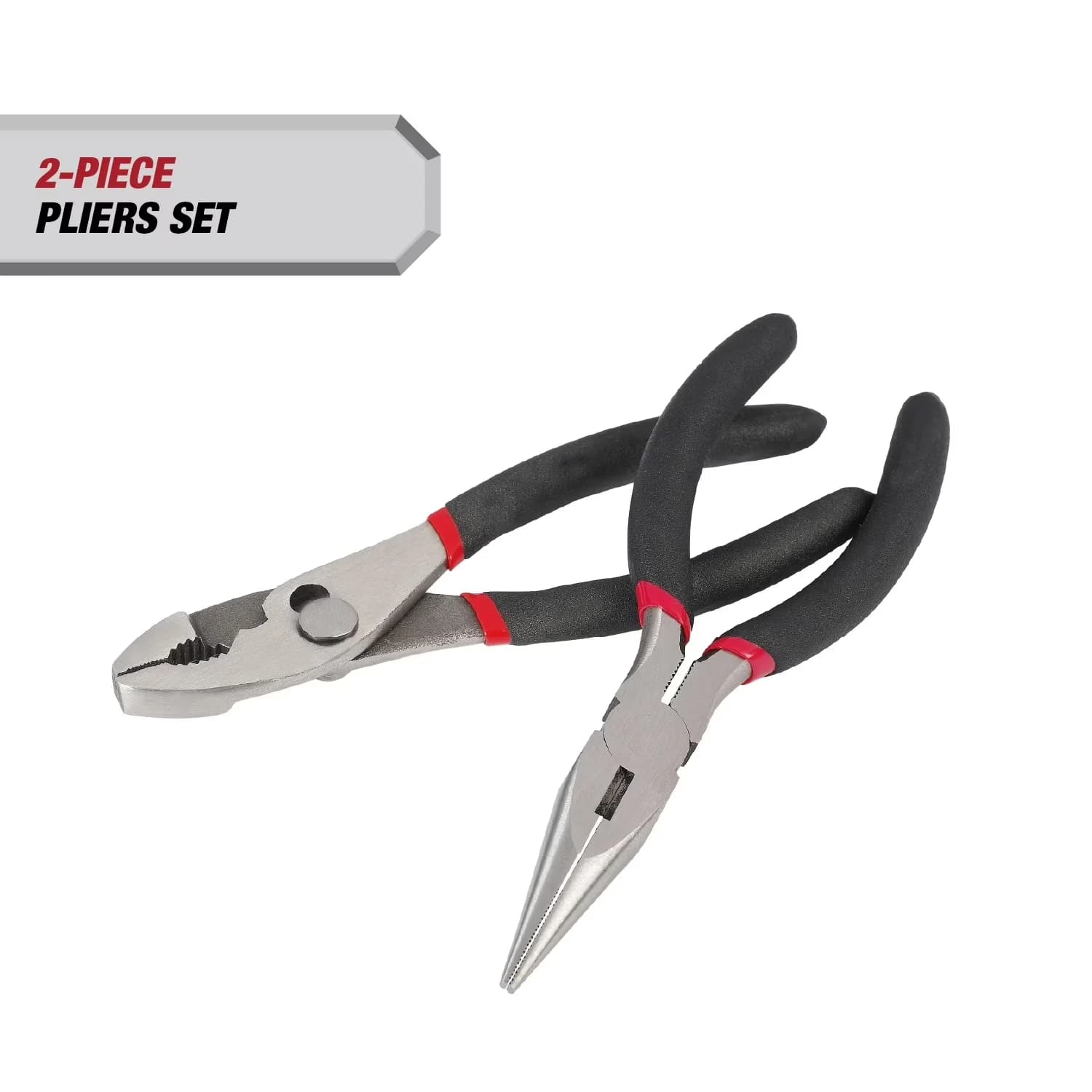 Efficient Hand Tool with Ergonomic Handle, Easy To Operate, 2-Piece 6-inch Pliers Set - 6" Model 29147B
